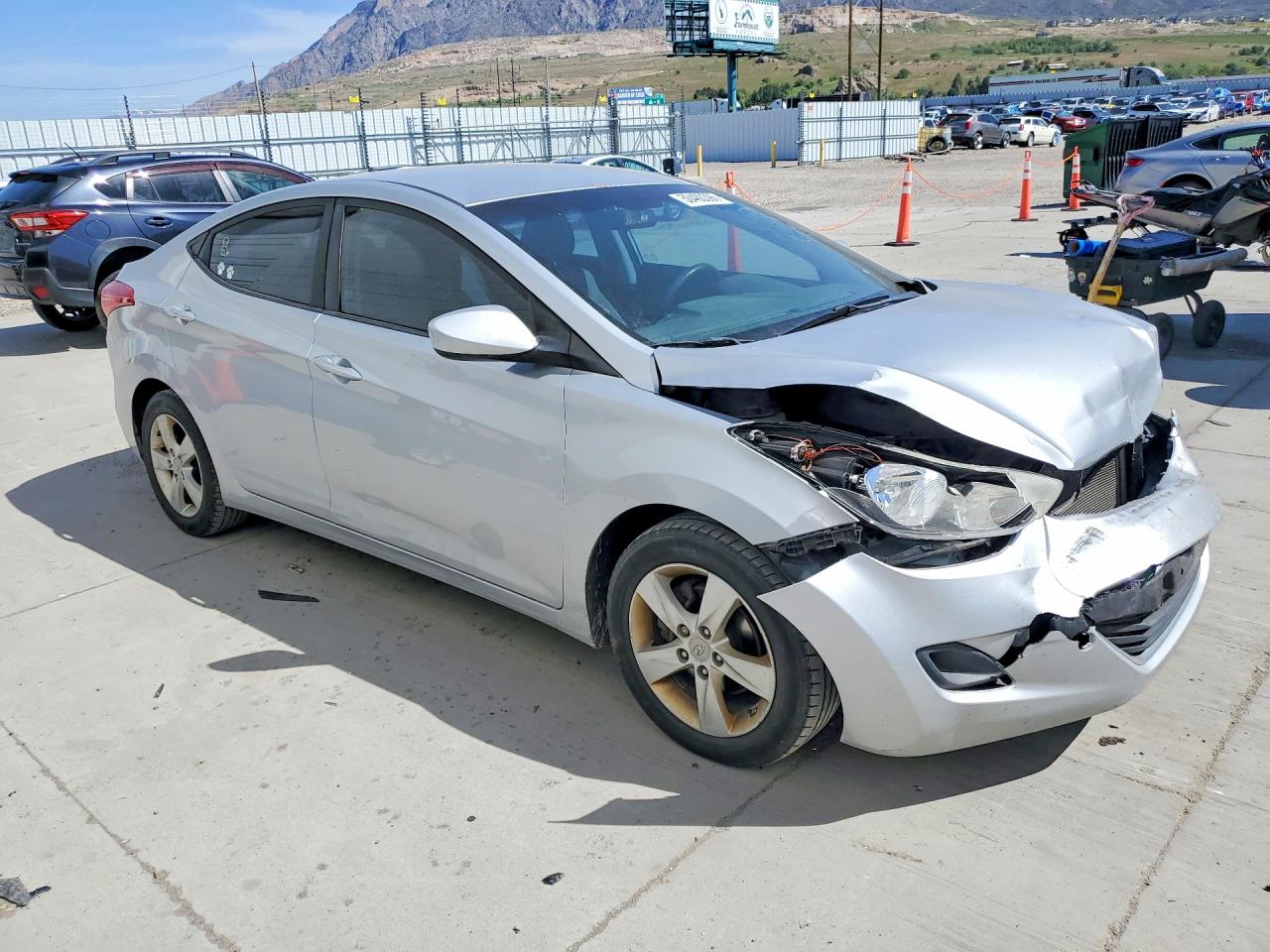 2011 Hyundai Elantra Gls Silver vin: 5NPDH4AE9BH051689