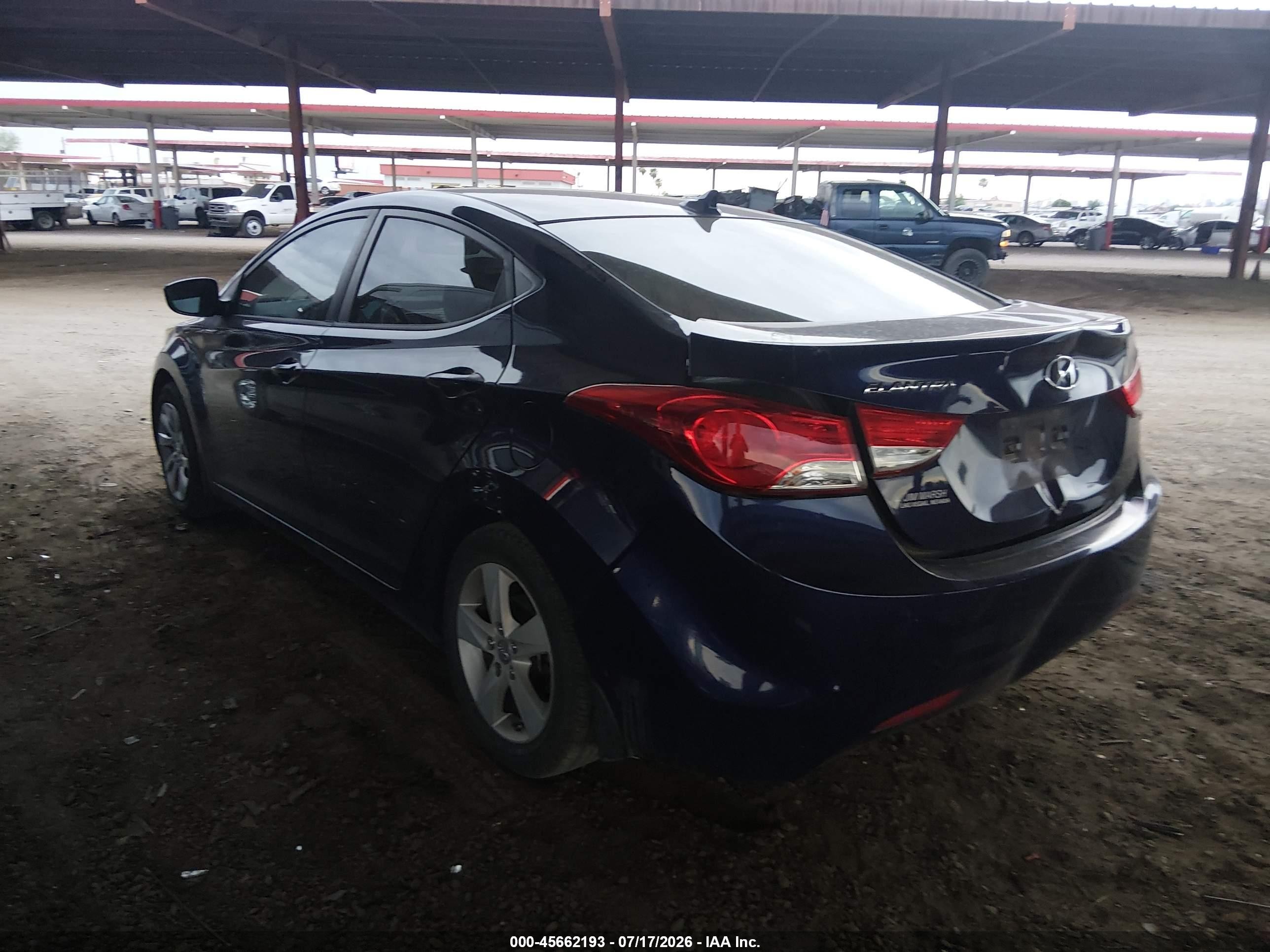 2011 Hyundai Elantra Gls Blue vin: 5NPDH4AE9BH059405
