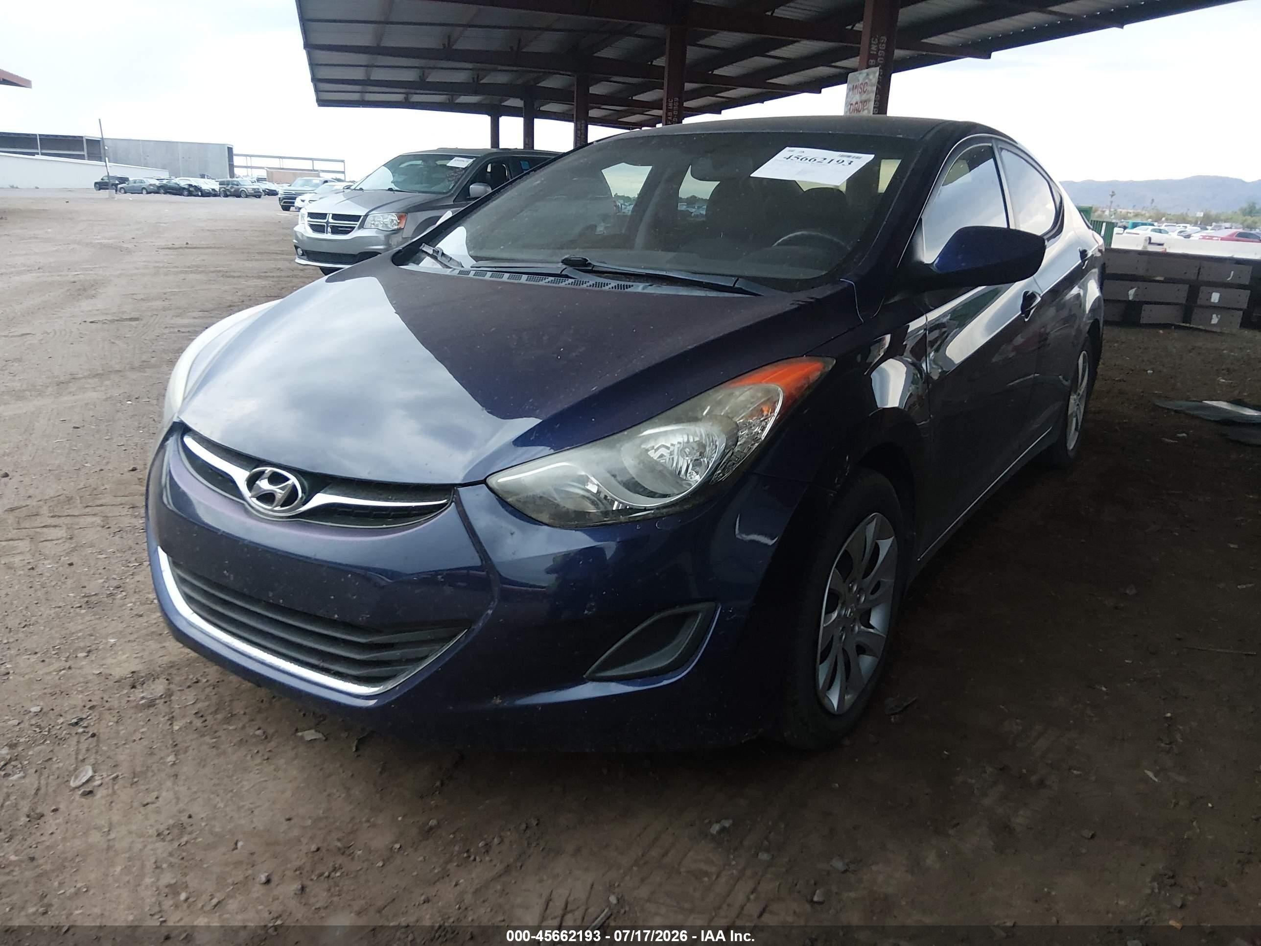 2011 Hyundai Elantra Gls Blue vin: 5NPDH4AE9BH059405