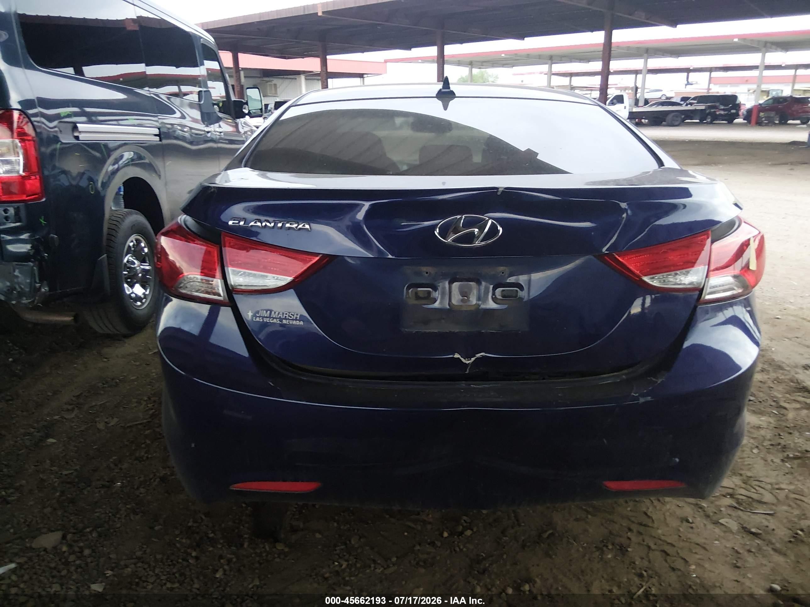 2011 Hyundai Elantra Gls Blue vin: 5NPDH4AE9BH059405