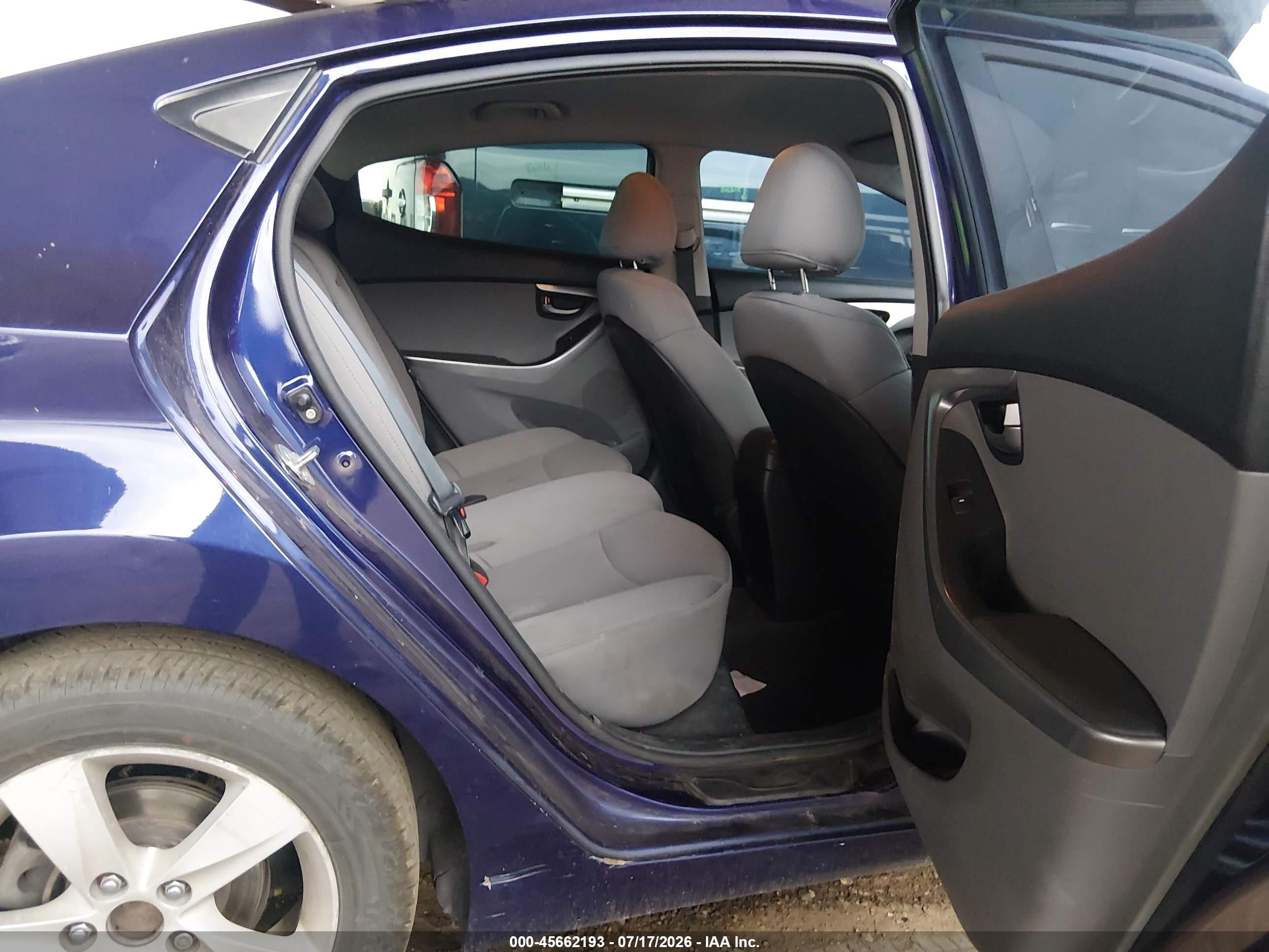 2011 Hyundai Elantra Gls Blue vin: 5NPDH4AE9BH059405
