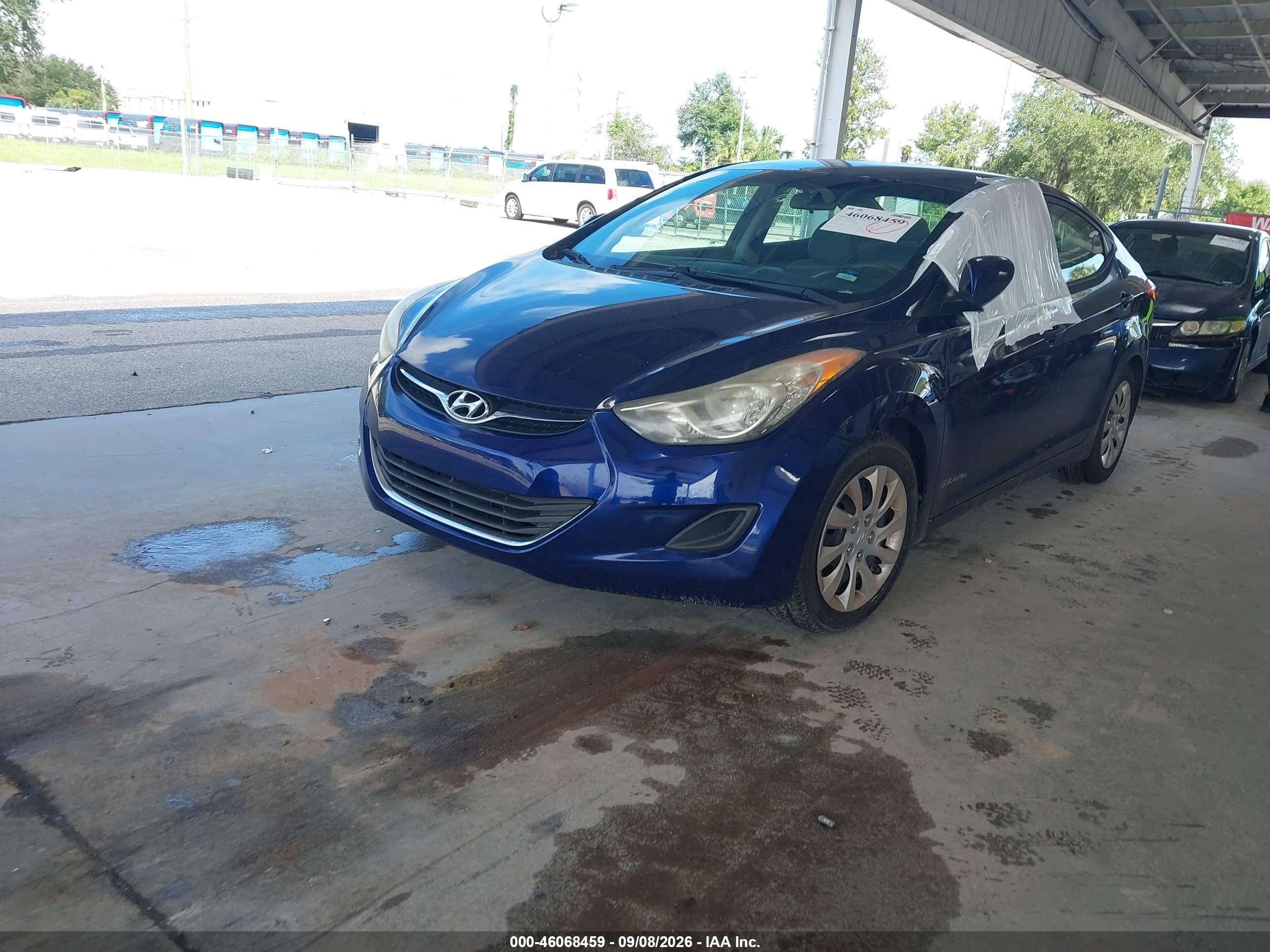 2011 Hyundai Elantra Gls Blue vin: 5NPDH4AE9BH059856