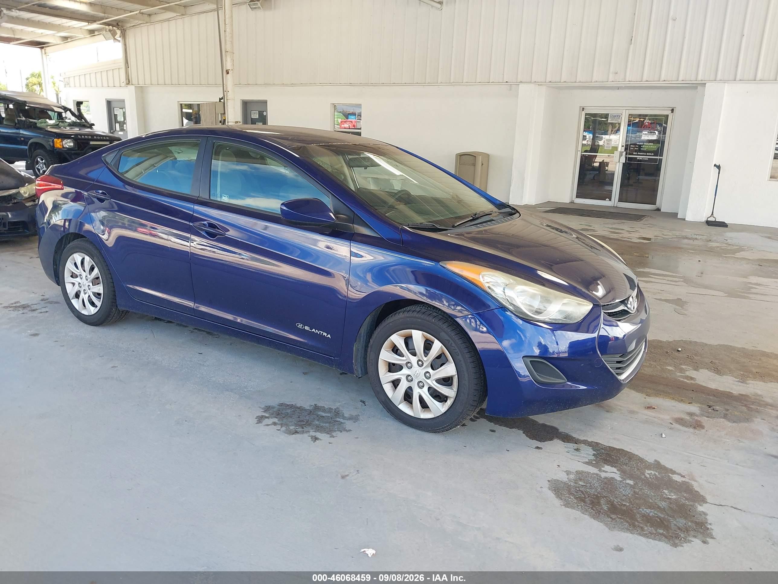 2011 Hyundai Elantra Gls Blue vin: 5NPDH4AE9BH059856