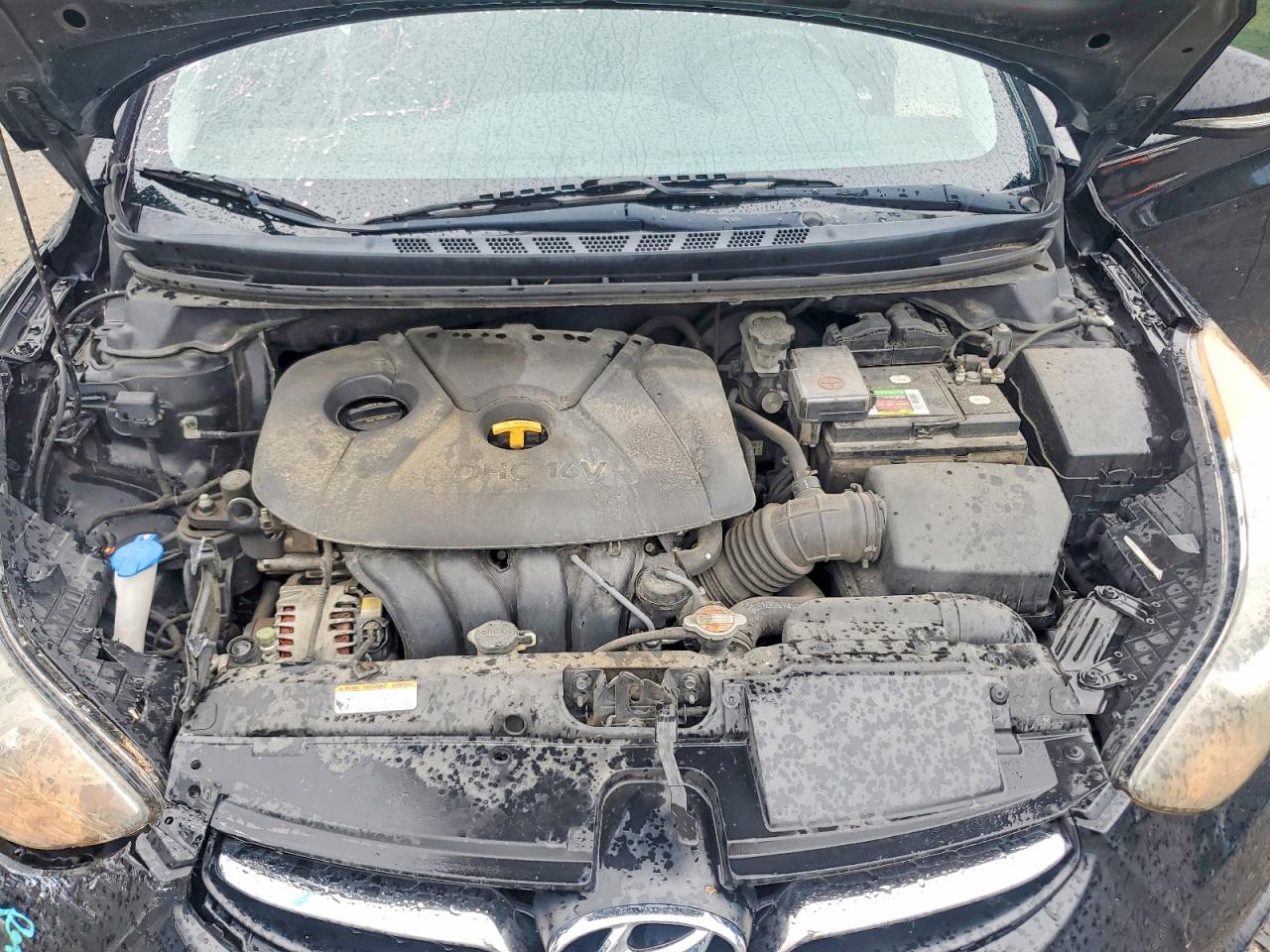 2011 Hyundai Elantra Limited Black vin: 5NPDH4AE9BH075944
