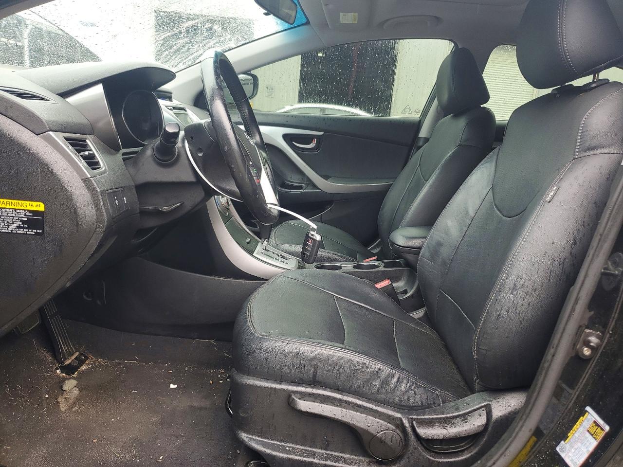 2011 Hyundai Elantra Limited Black vin: 5NPDH4AE9BH075944