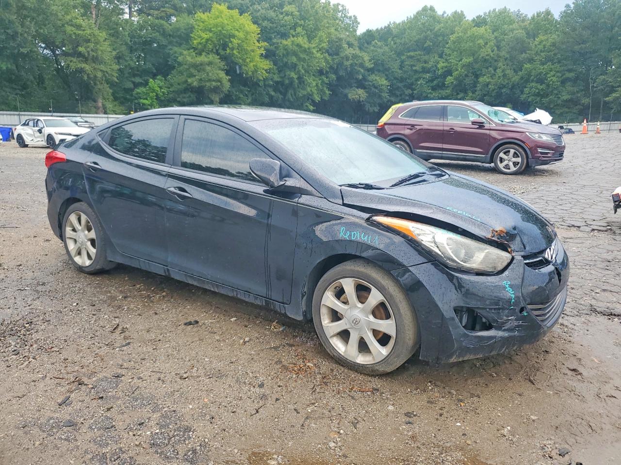 2011 Hyundai Elantra Limited Black vin: 5NPDH4AE9BH075944