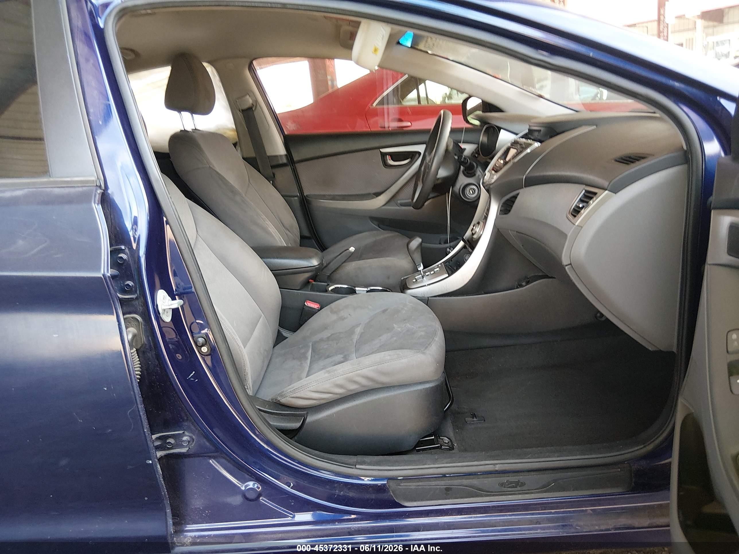 2012 Hyundai Elantra Gls Blue vin: 5NPDH4AE9CH064900