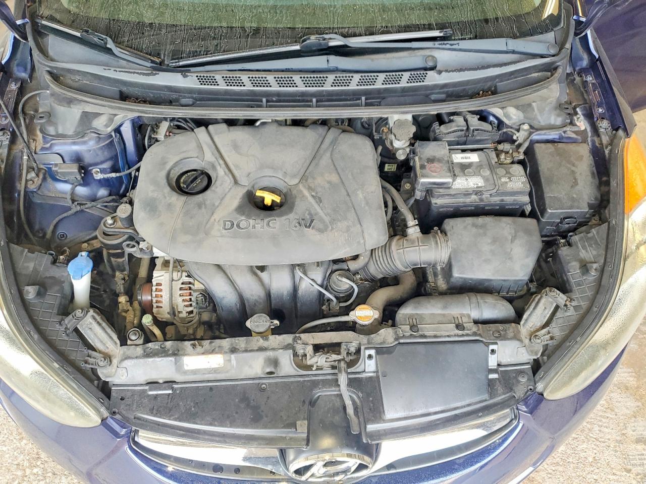 2012 Hyundai Elantra Gls Blue vin: 5NPDH4AE9CH069255
