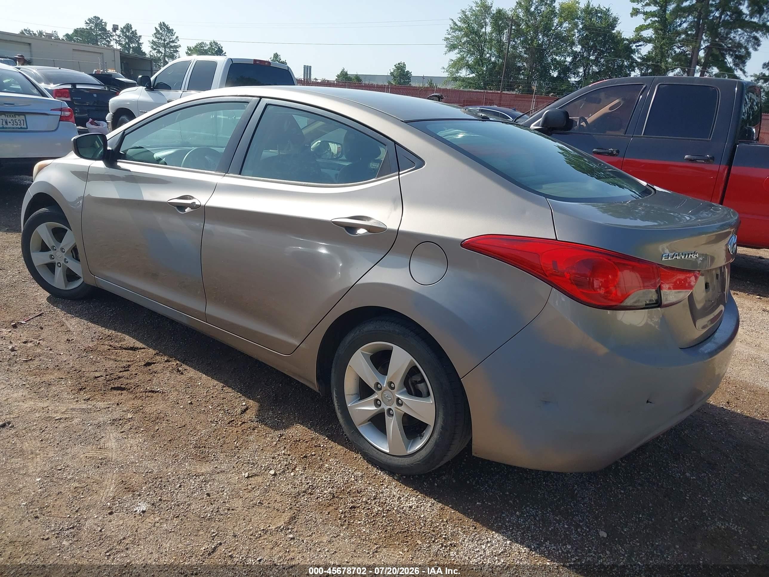 2012 Hyundai Elantra Gls Серый vin: 5NPDH4AE9CH073693