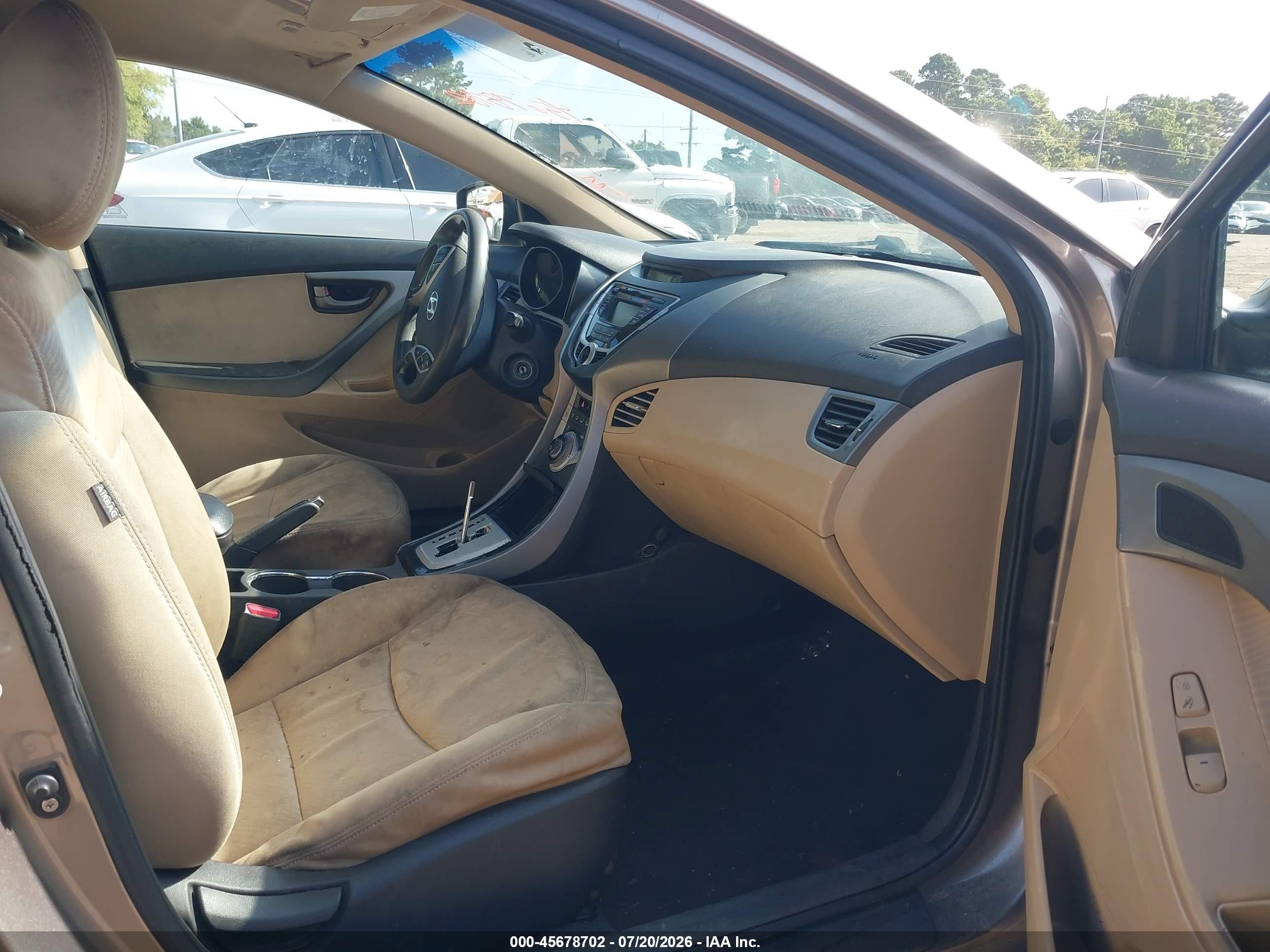 2012 Hyundai Elantra Gls Серый vin: 5NPDH4AE9CH073693