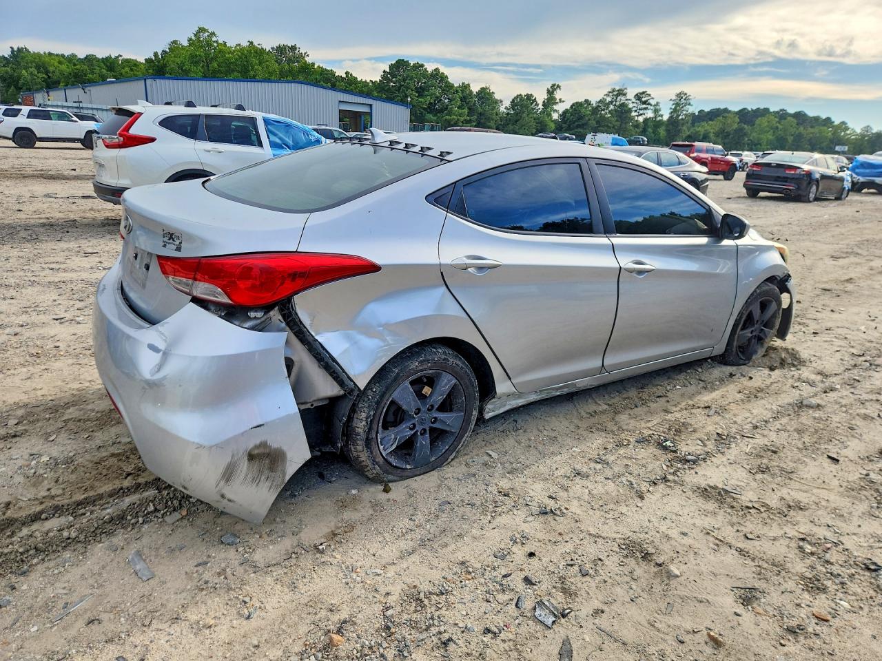 2012 Hyundai Elantra Gls Silver vin: 5NPDH4AE9CH074682