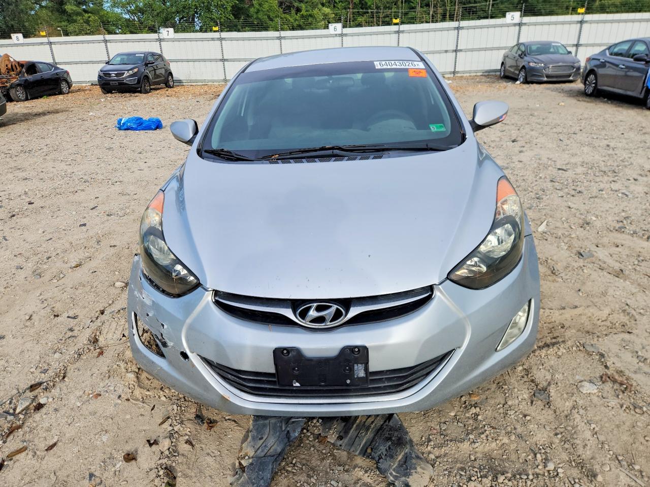 2012 Hyundai Elantra Gls Silver vin: 5NPDH4AE9CH074682