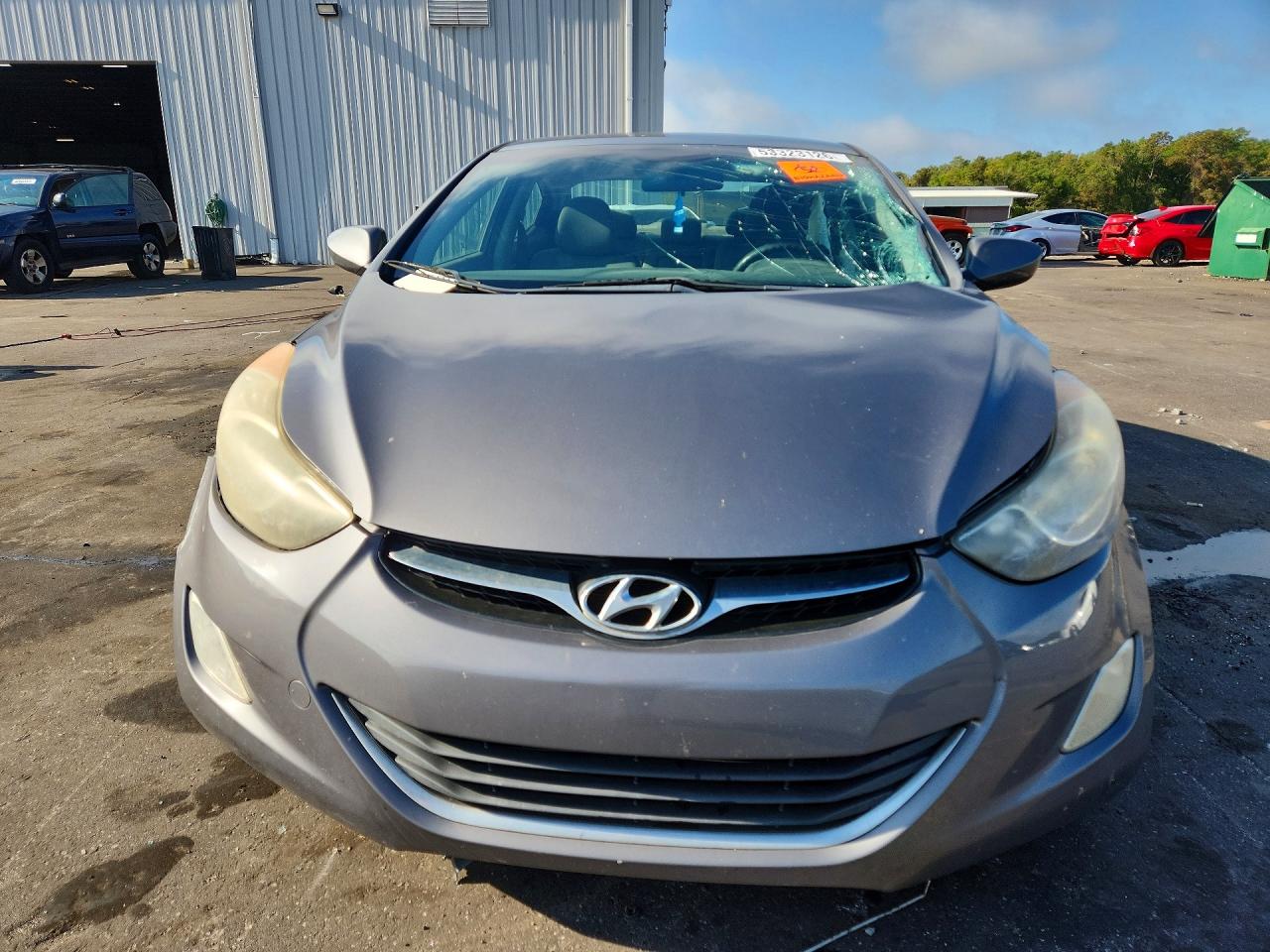 2012 Hyundai Elantra Gls Gray vin: 5NPDH4AE9CH078277
