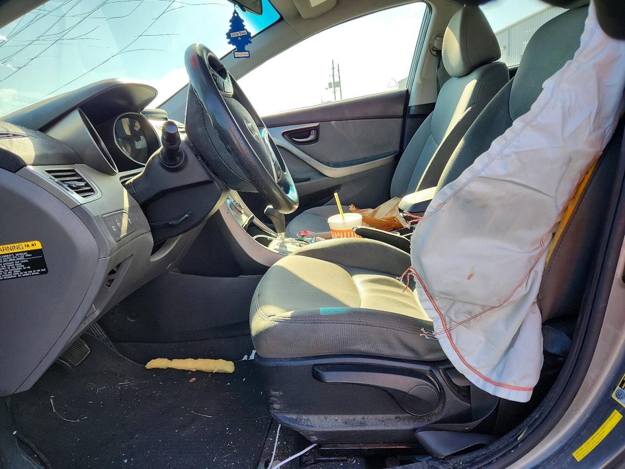 2012 Hyundai Elantra Gls Gray vin: 5NPDH4AE9CH078277