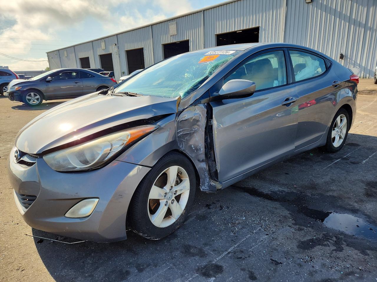 2012 Hyundai Elantra Gls Gray vin: 5NPDH4AE9CH078277