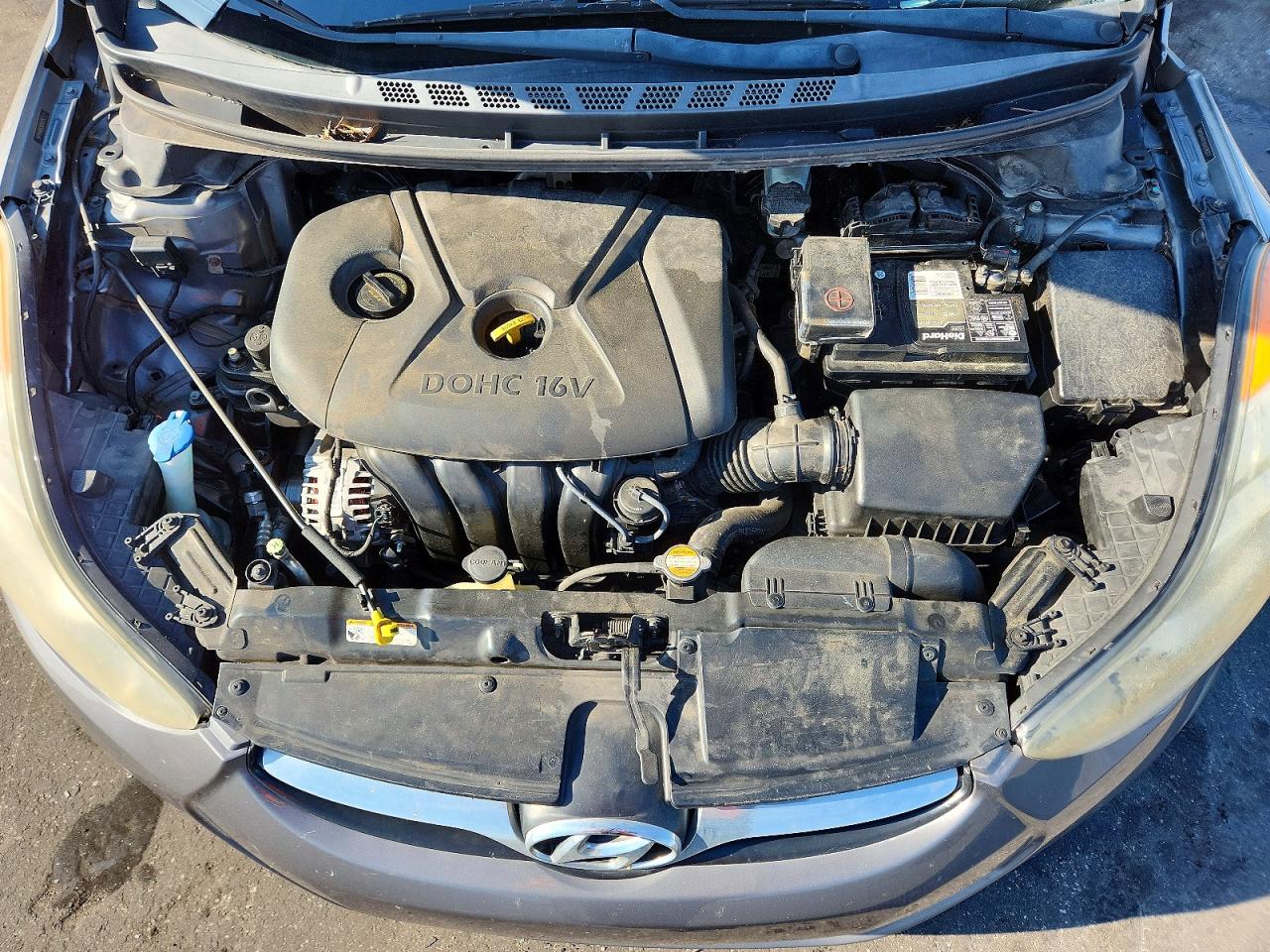 2012 Hyundai Elantra Gls Gray vin: 5NPDH4AE9CH078277