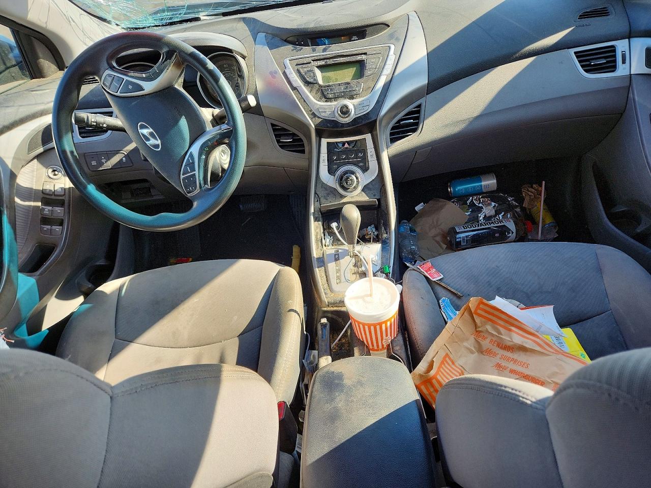 2012 Hyundai Elantra Gls Gray vin: 5NPDH4AE9CH078277