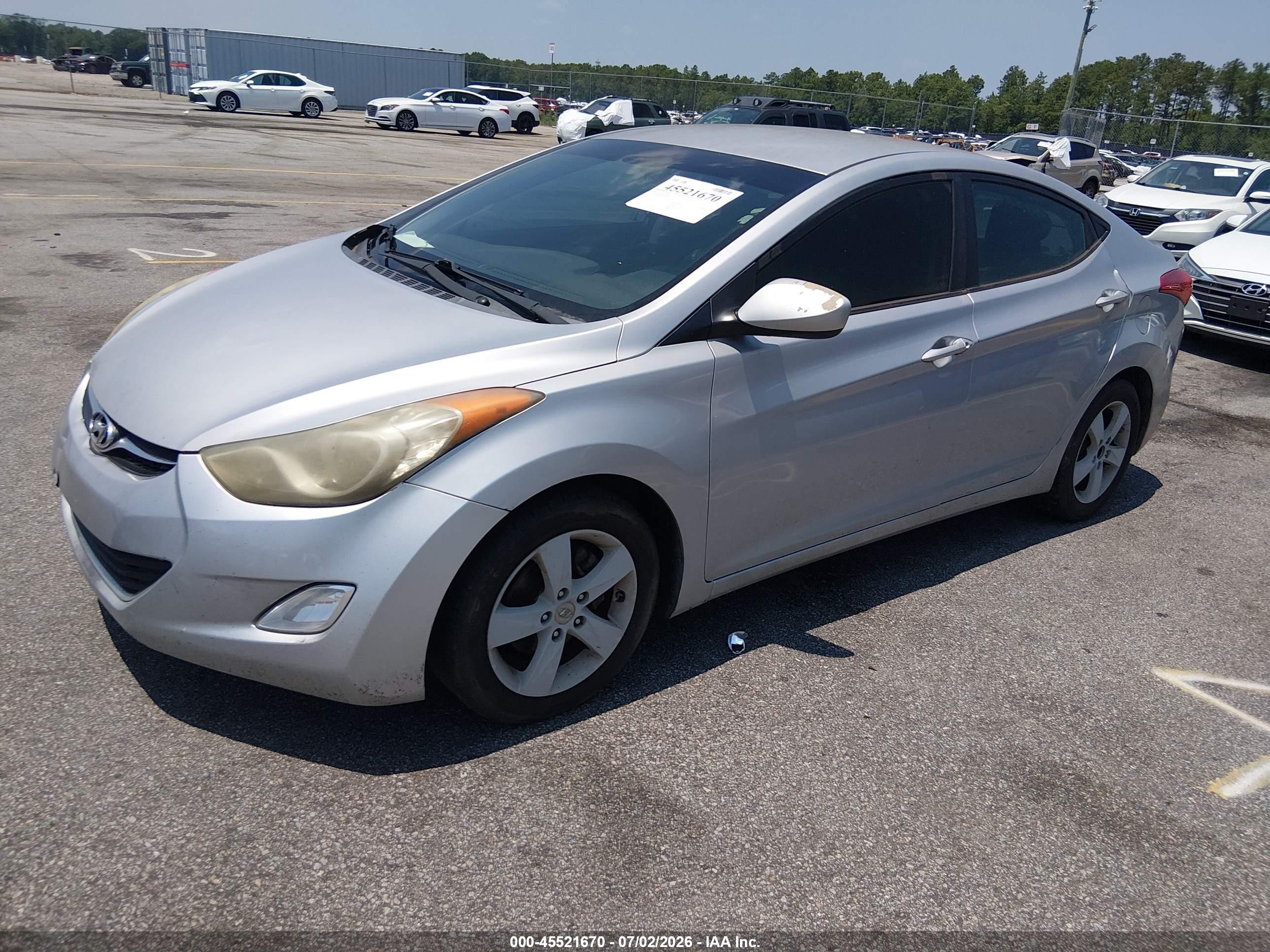 2012 Hyundai Elantra Gls Серый vin: 5NPDH4AE9CH079090