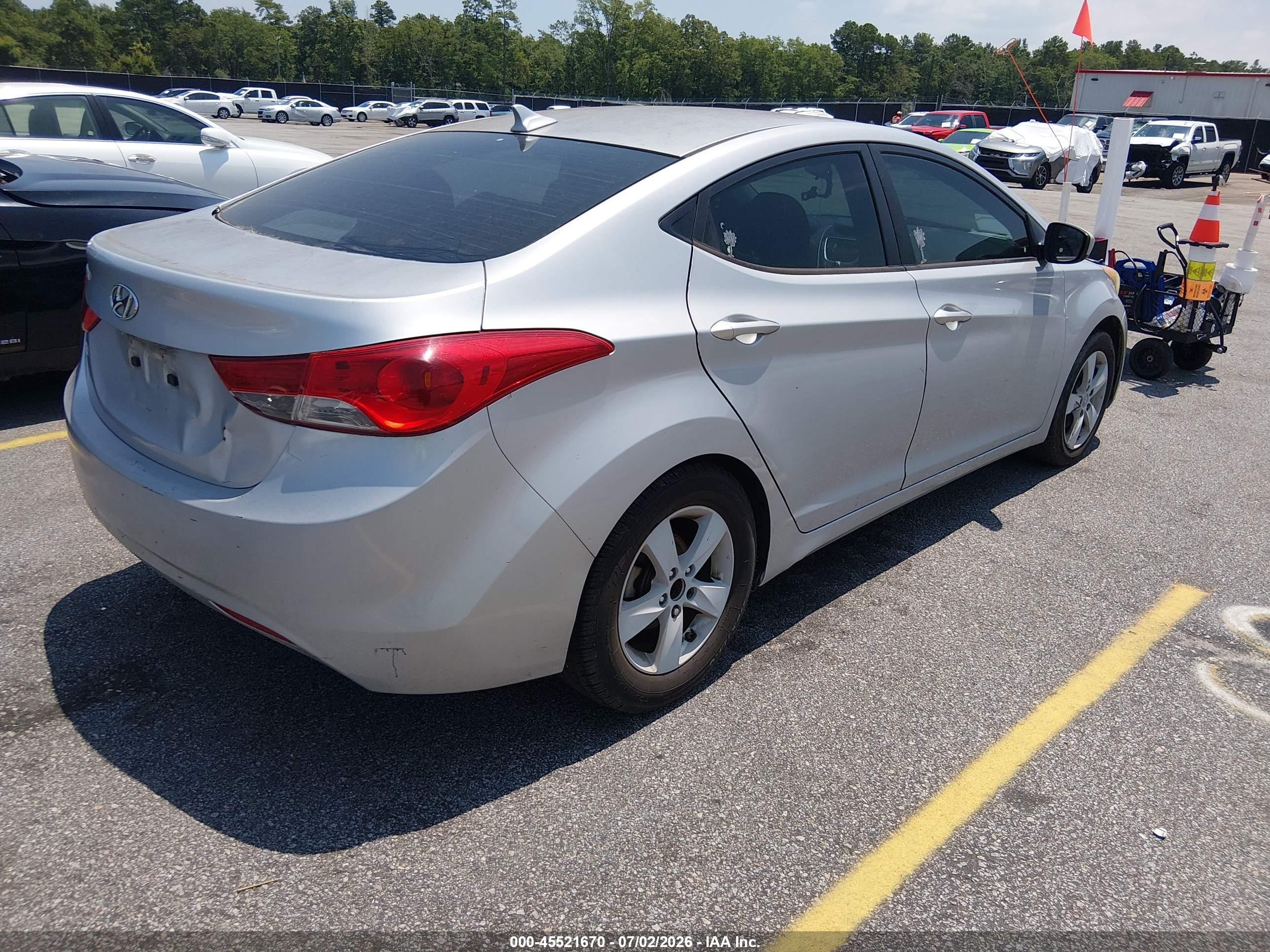 2012 Hyundai Elantra Gls Серый vin: 5NPDH4AE9CH079090