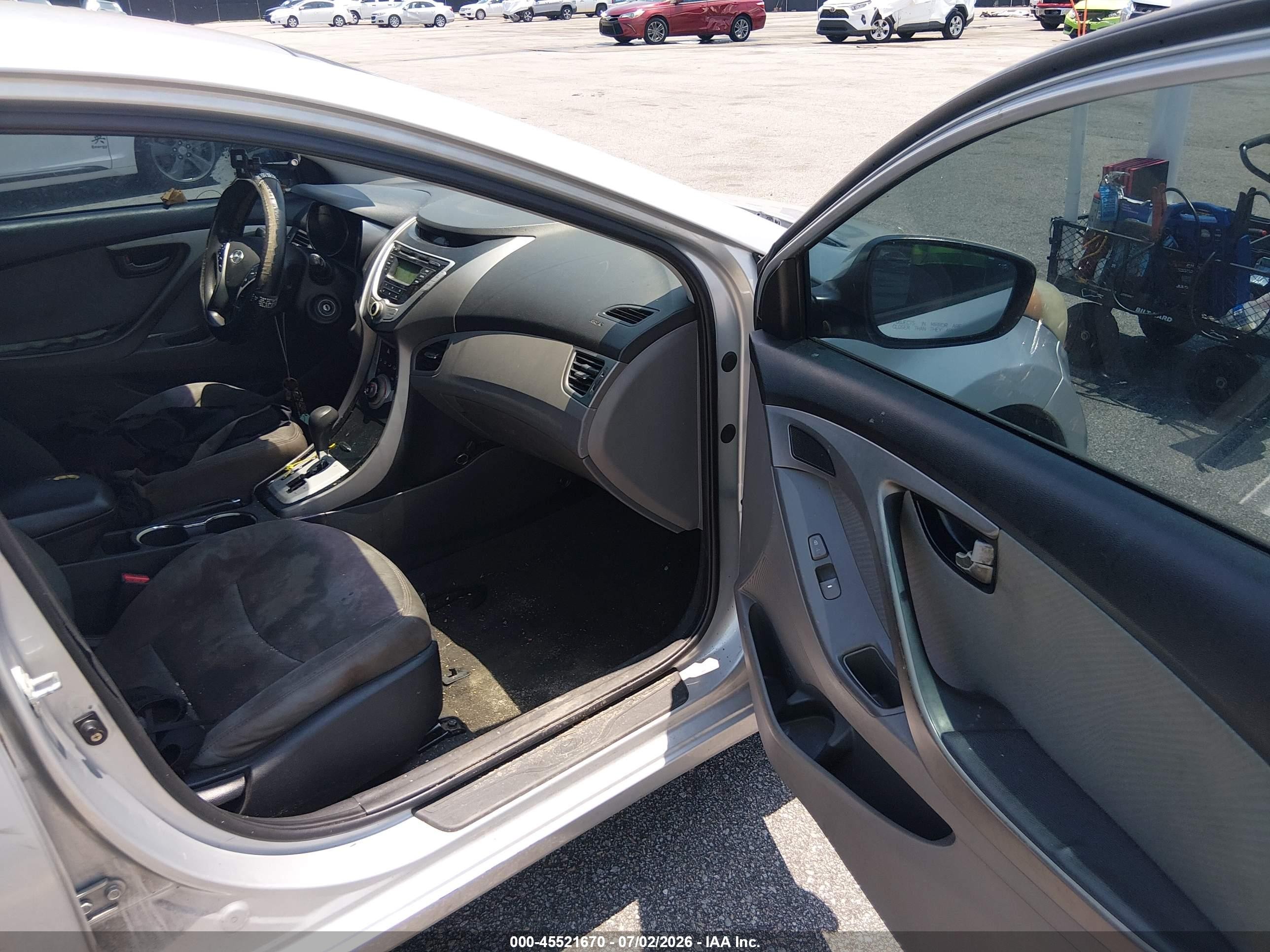 2012 Hyundai Elantra Gls Серый vin: 5NPDH4AE9CH079090