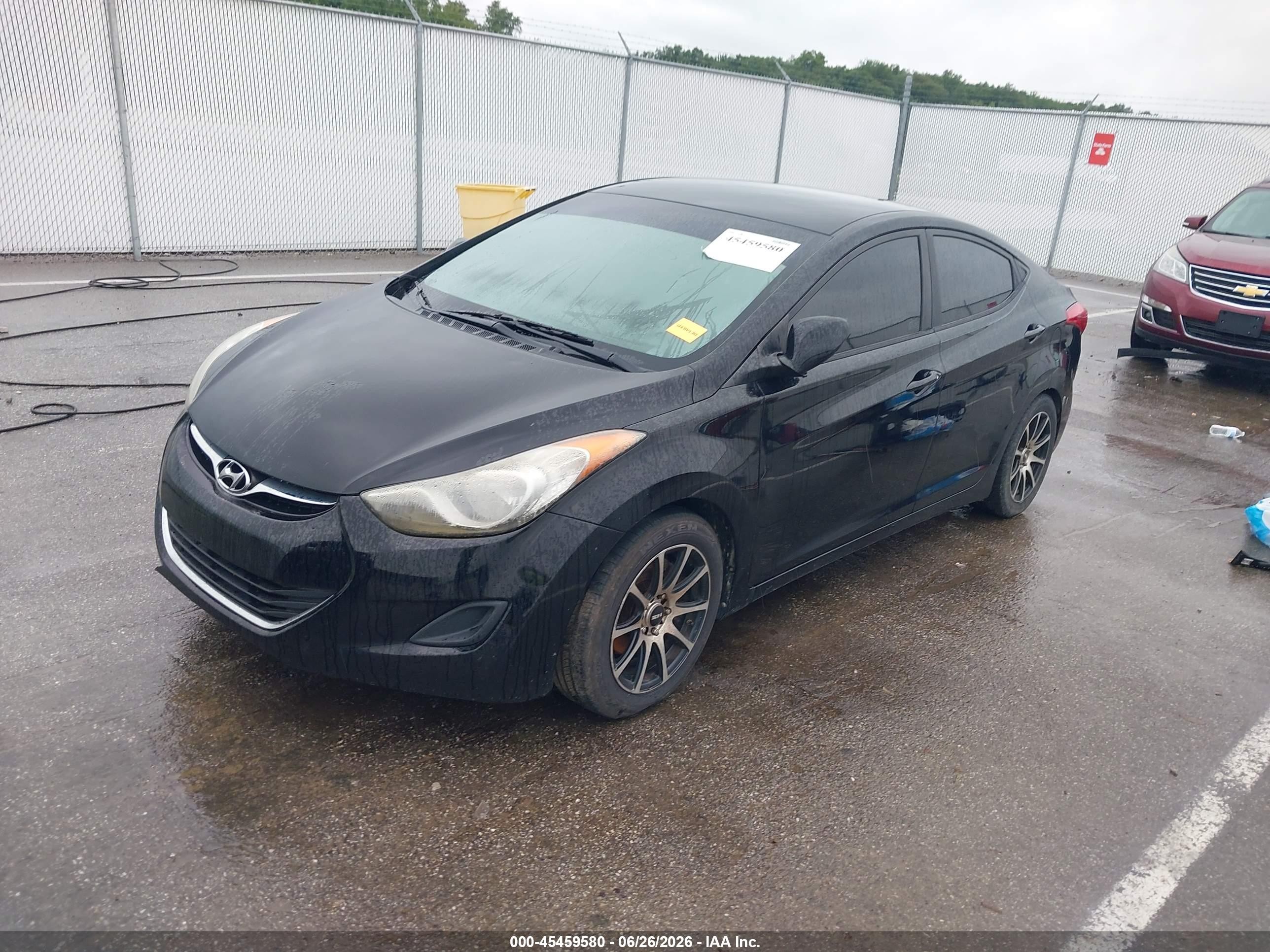 2012 Hyundai Elantra Gls Black vin: 5NPDH4AE9CH080644