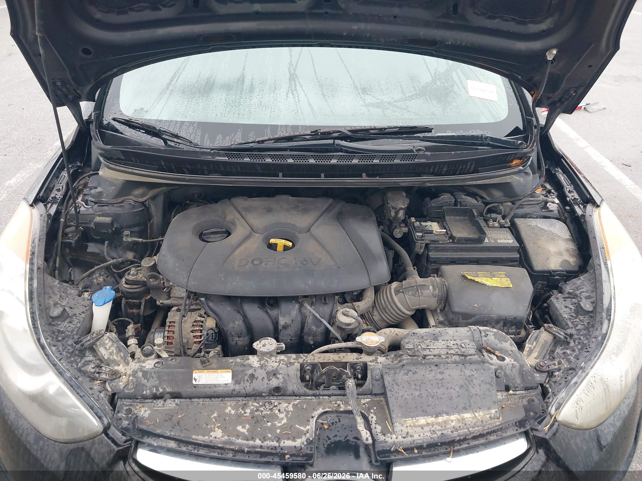2012 Hyundai Elantra Gls Black vin: 5NPDH4AE9CH080644
