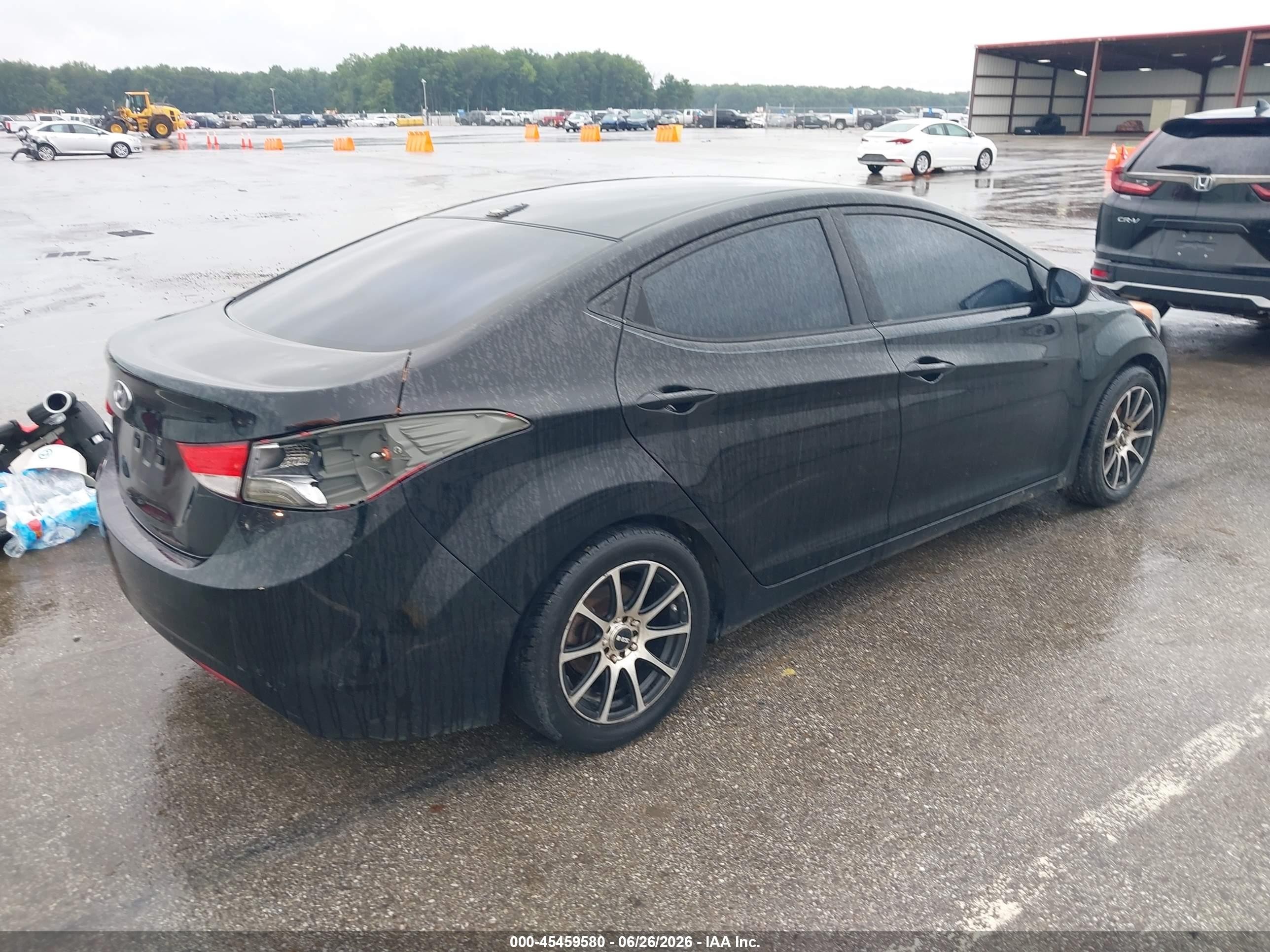 2012 Hyundai Elantra Gls Black vin: 5NPDH4AE9CH080644
