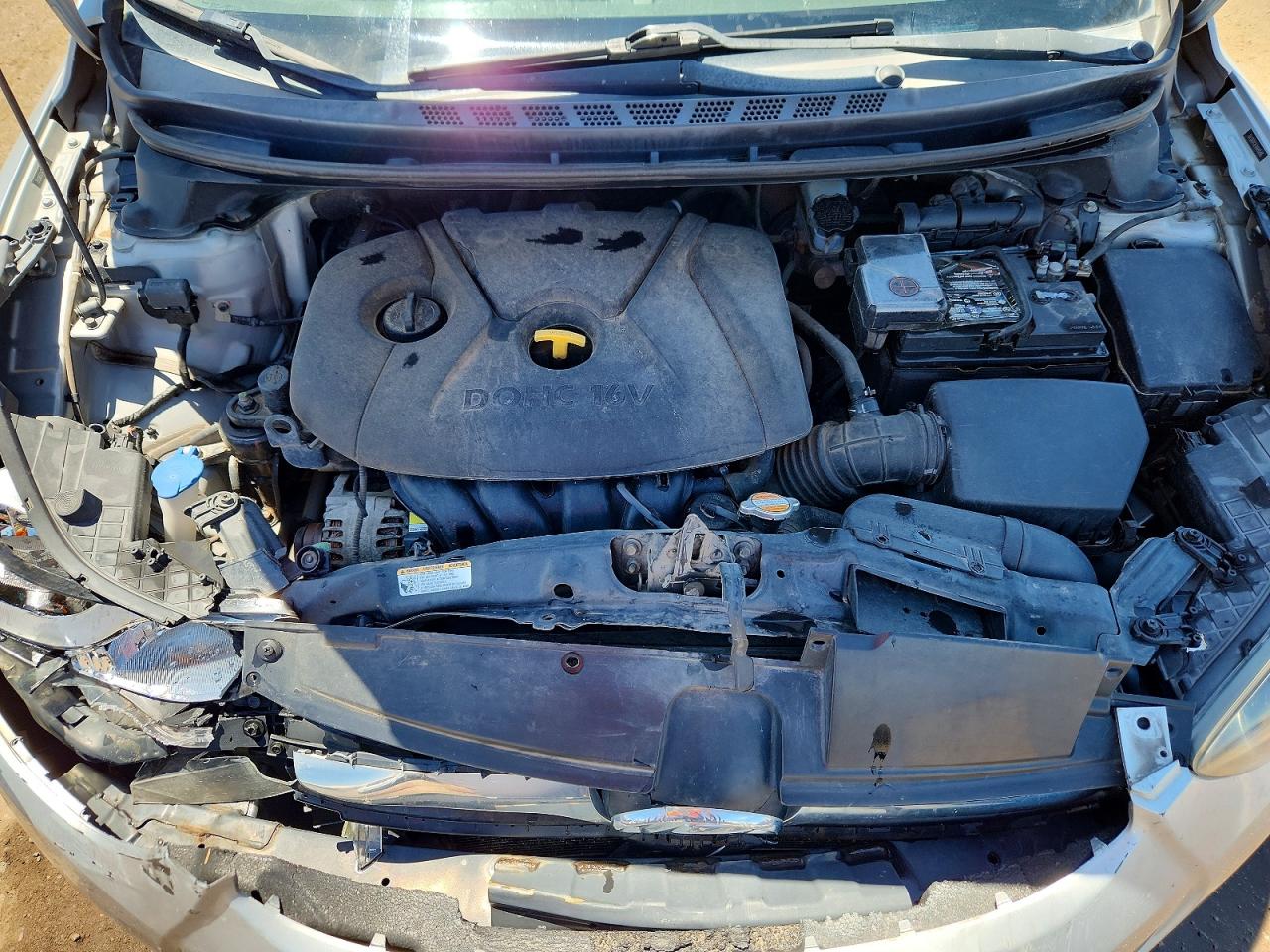 2012 Hyundai Elantra Gls Silver vin: 5NPDH4AE9CH080742