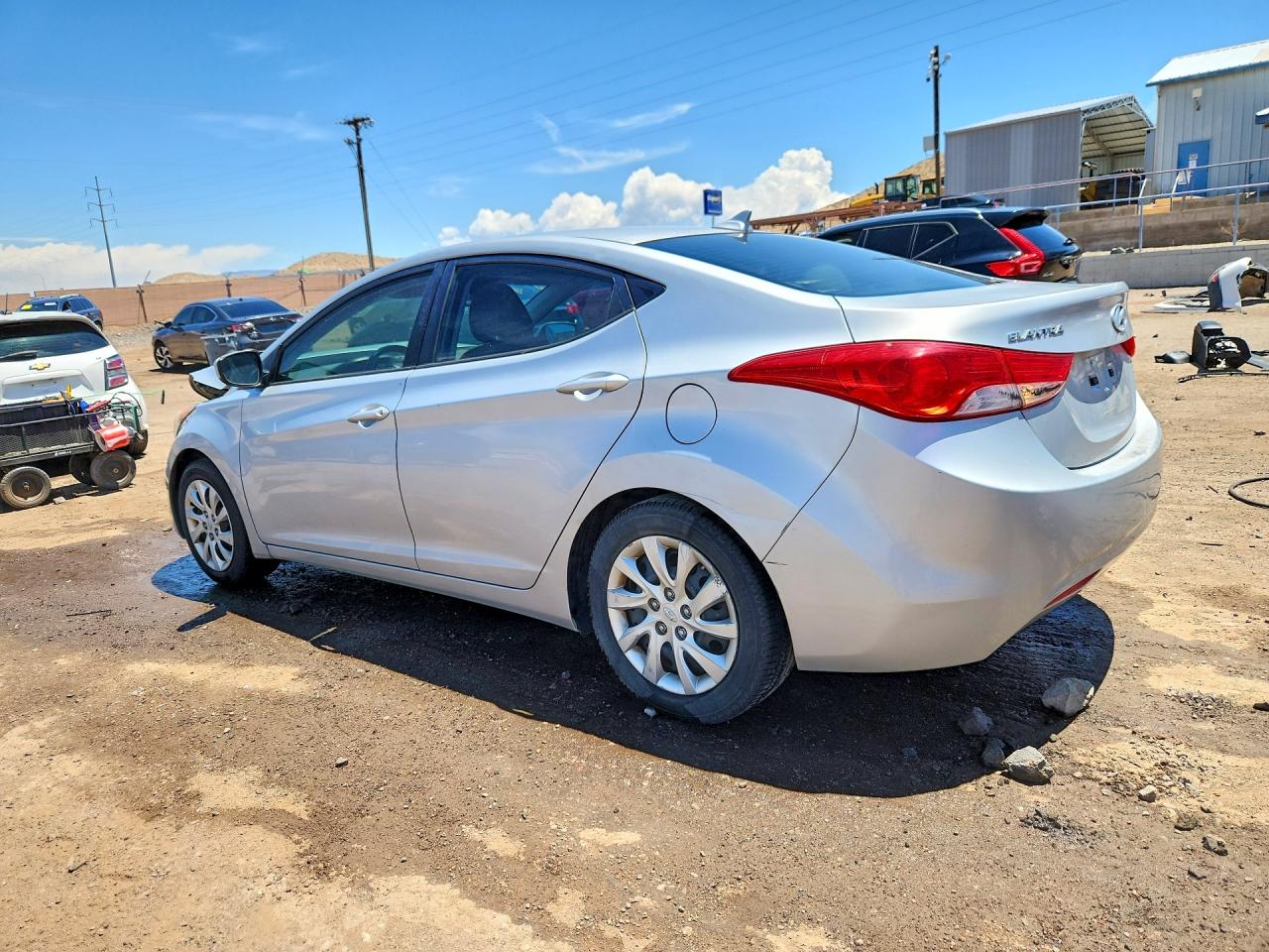 2012 Hyundai Elantra Gls Silver vin: 5NPDH4AE9CH080742