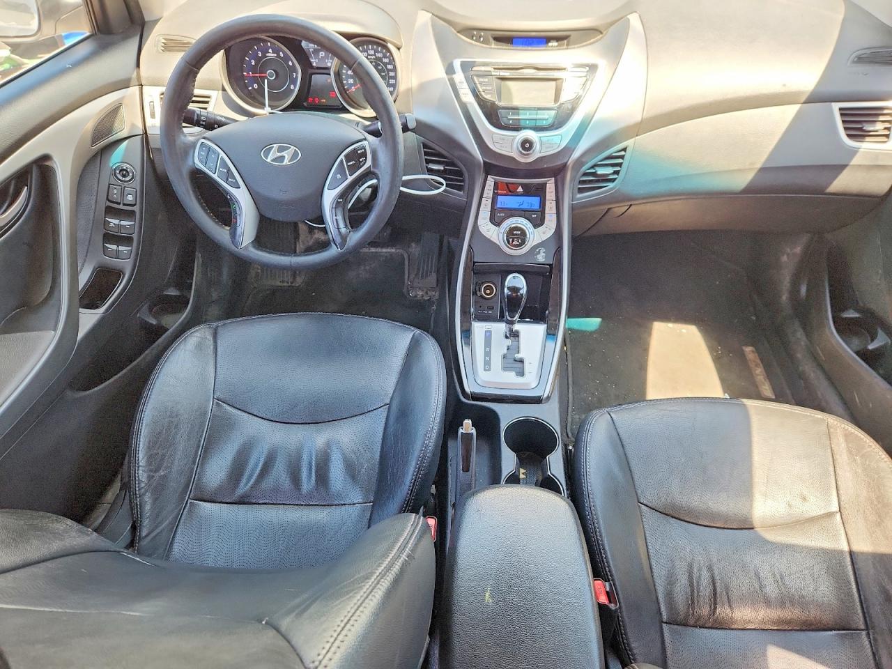 2012 Hyundai Elantra Gls White vin: 5NPDH4AE9CH088503