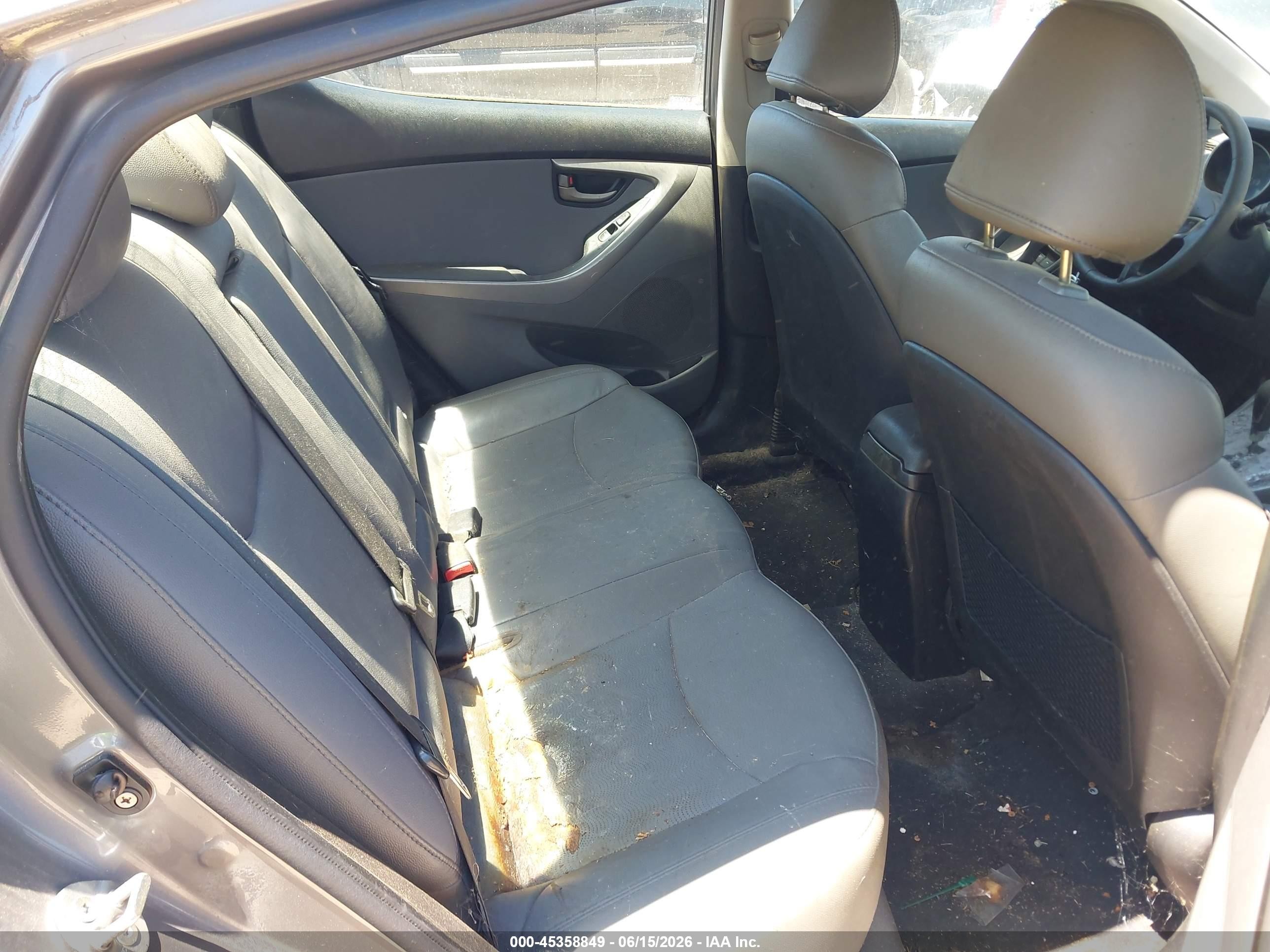 2012 Hyundai Elantra Limited Gray vin: 5NPDH4AE9CH090803