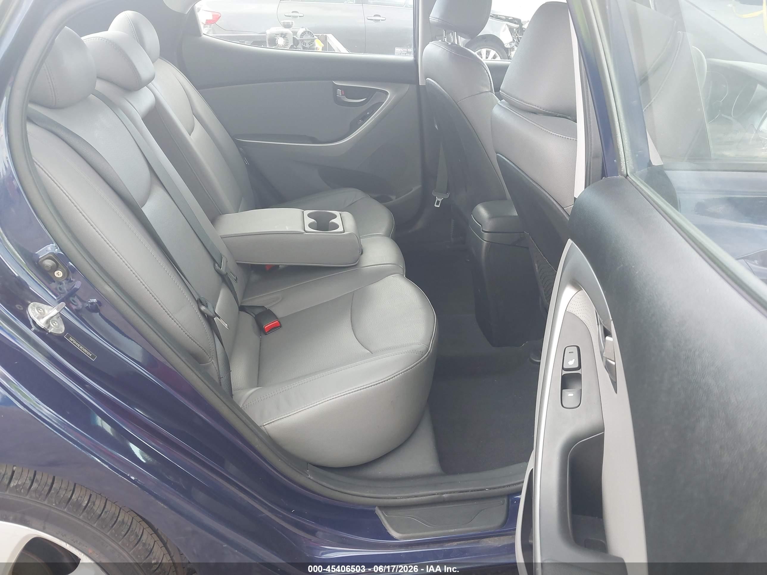 2012 Hyundai Elantra Limited Blue vin: 5NPDH4AE9CH091014