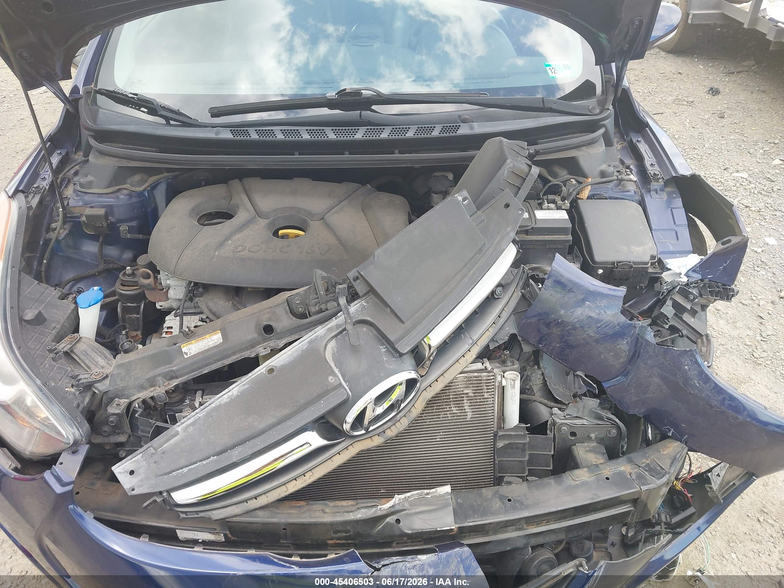 2012 Hyundai Elantra Limited Blue vin: 5NPDH4AE9CH091014
