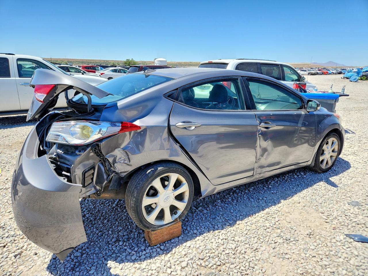 2012 Hyundai Elantra Limited Серый vin: 5NPDH4AE9CH093913