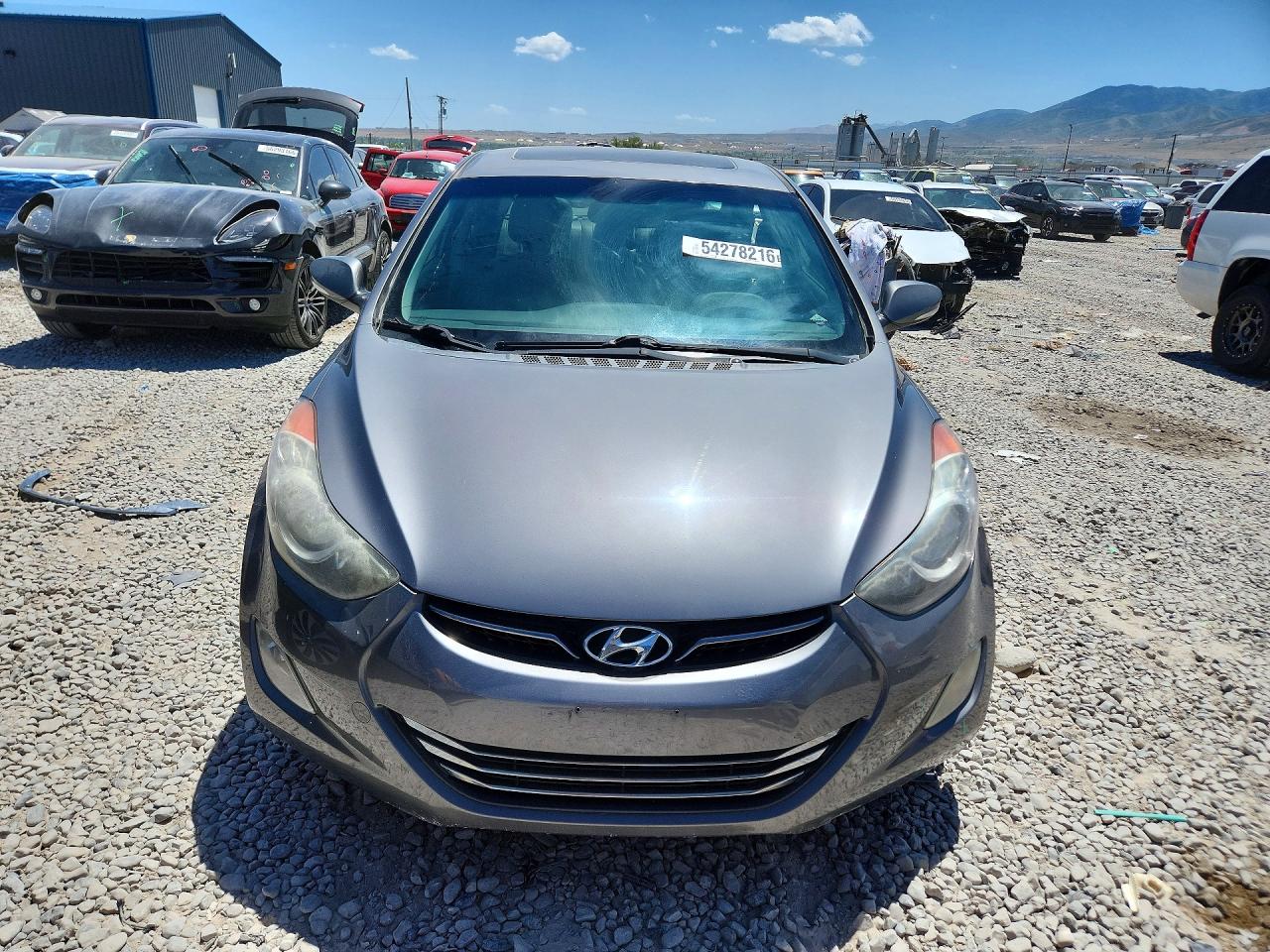 2012 Hyundai Elantra Limited Серый vin: 5NPDH4AE9CH093913
