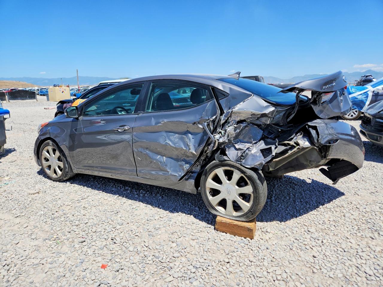 2012 Hyundai Elantra Limited Серый vin: 5NPDH4AE9CH093913