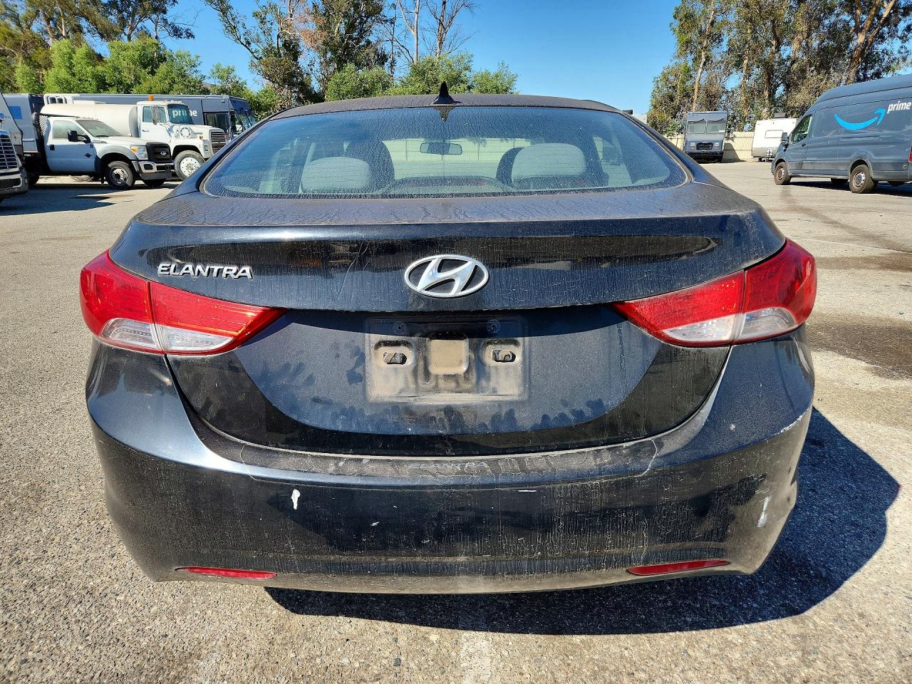 2012 Hyundai Elantra Gls Black vin: 5NPDH4AE9CH095824
