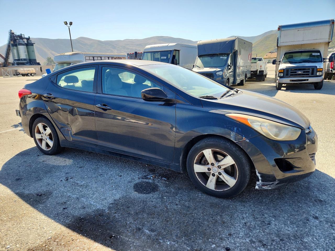 2012 Hyundai Elantra Gls Black vin: 5NPDH4AE9CH095824