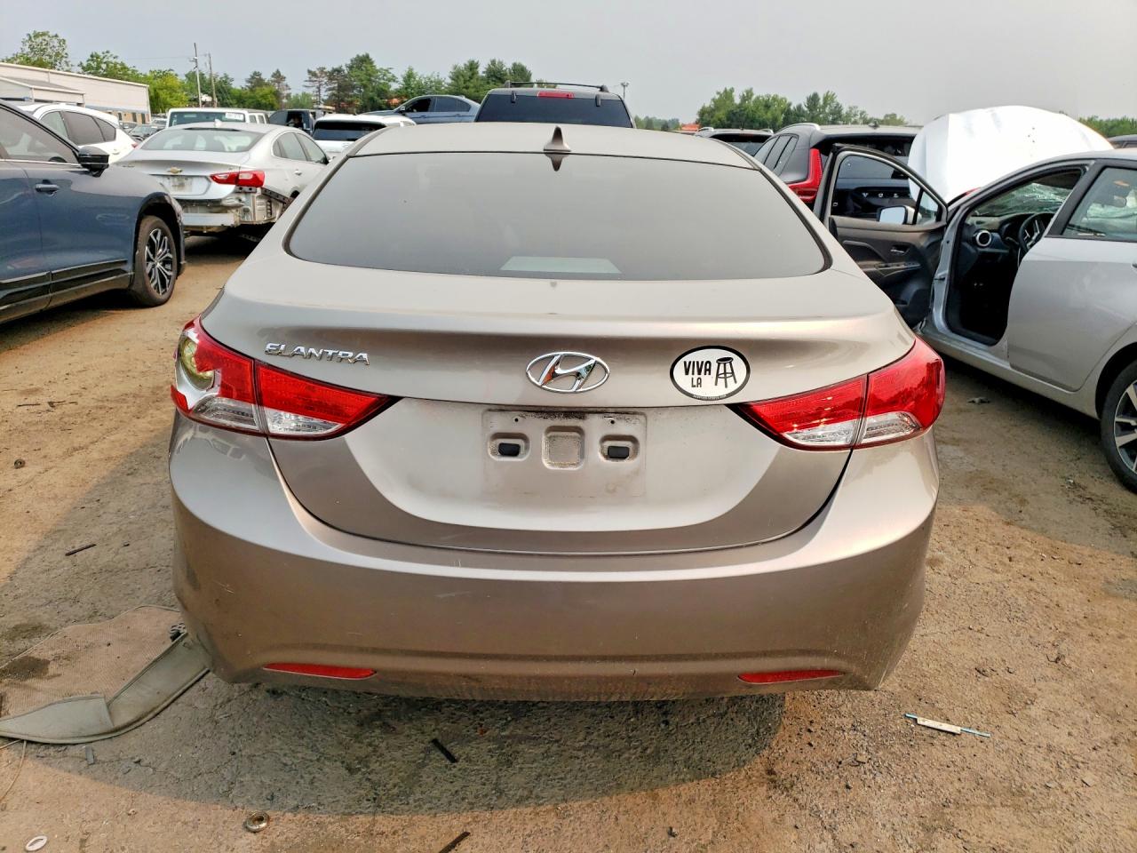 2012 Hyundai Elantra Gls Gray vin: 5NPDH4AE9CH108880