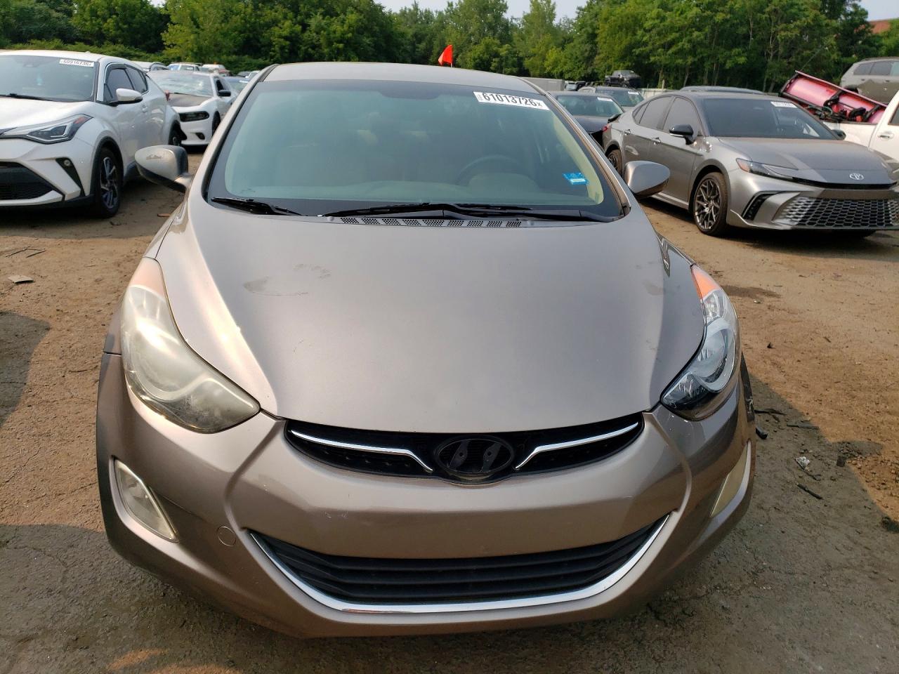 2012 Hyundai Elantra Gls Gray vin: 5NPDH4AE9CH108880