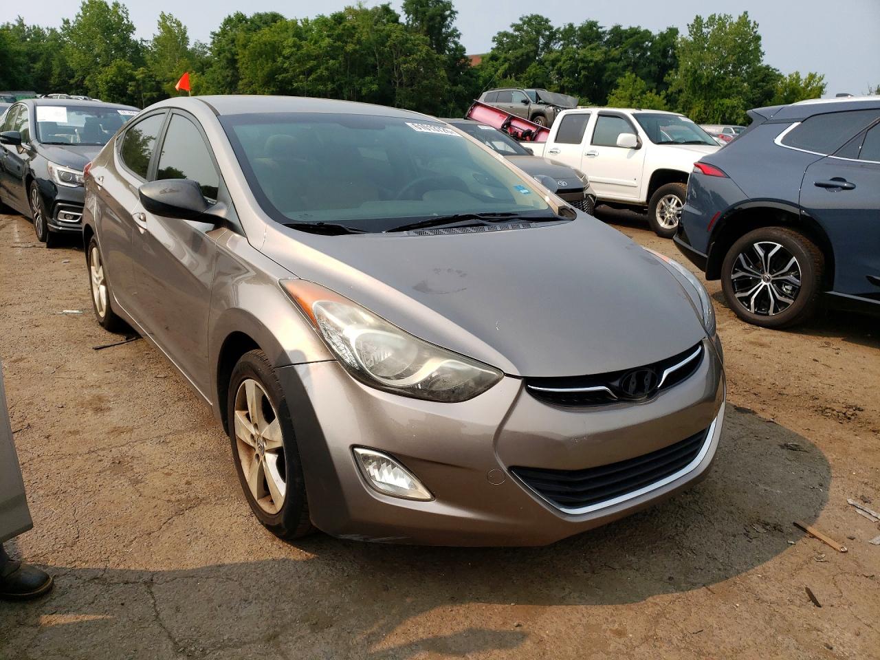 2012 Hyundai Elantra Gls Gray vin: 5NPDH4AE9CH108880