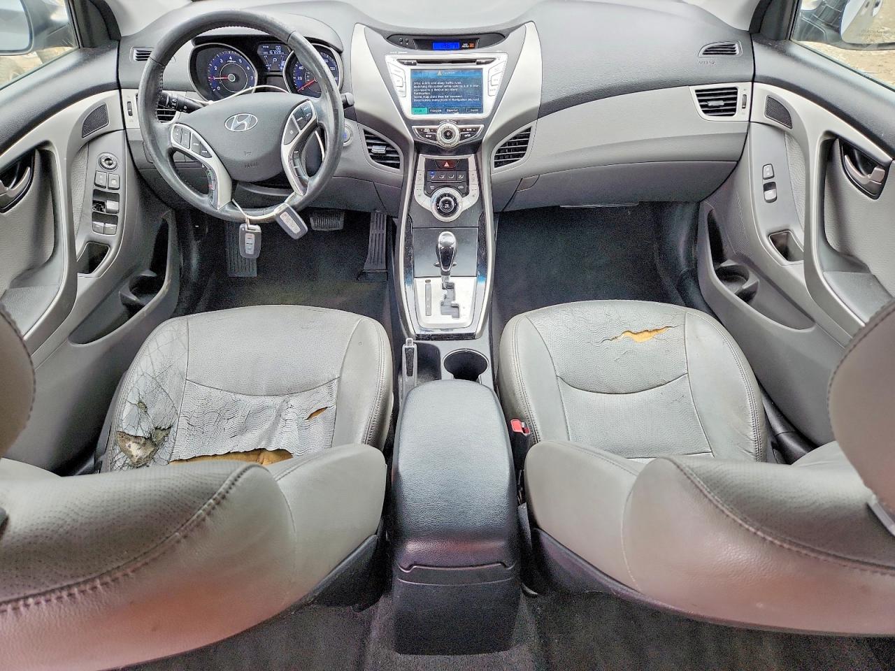 2012 Hyundai Elantra Limited Gray vin: 5NPDH4AE9CH108958