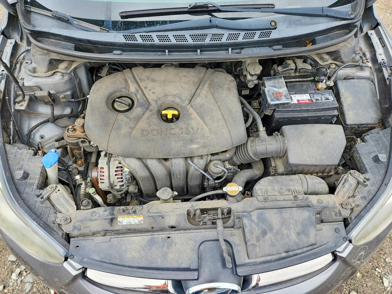 2012 Hyundai Elantra Limited Gray vin: 5NPDH4AE9CH108958