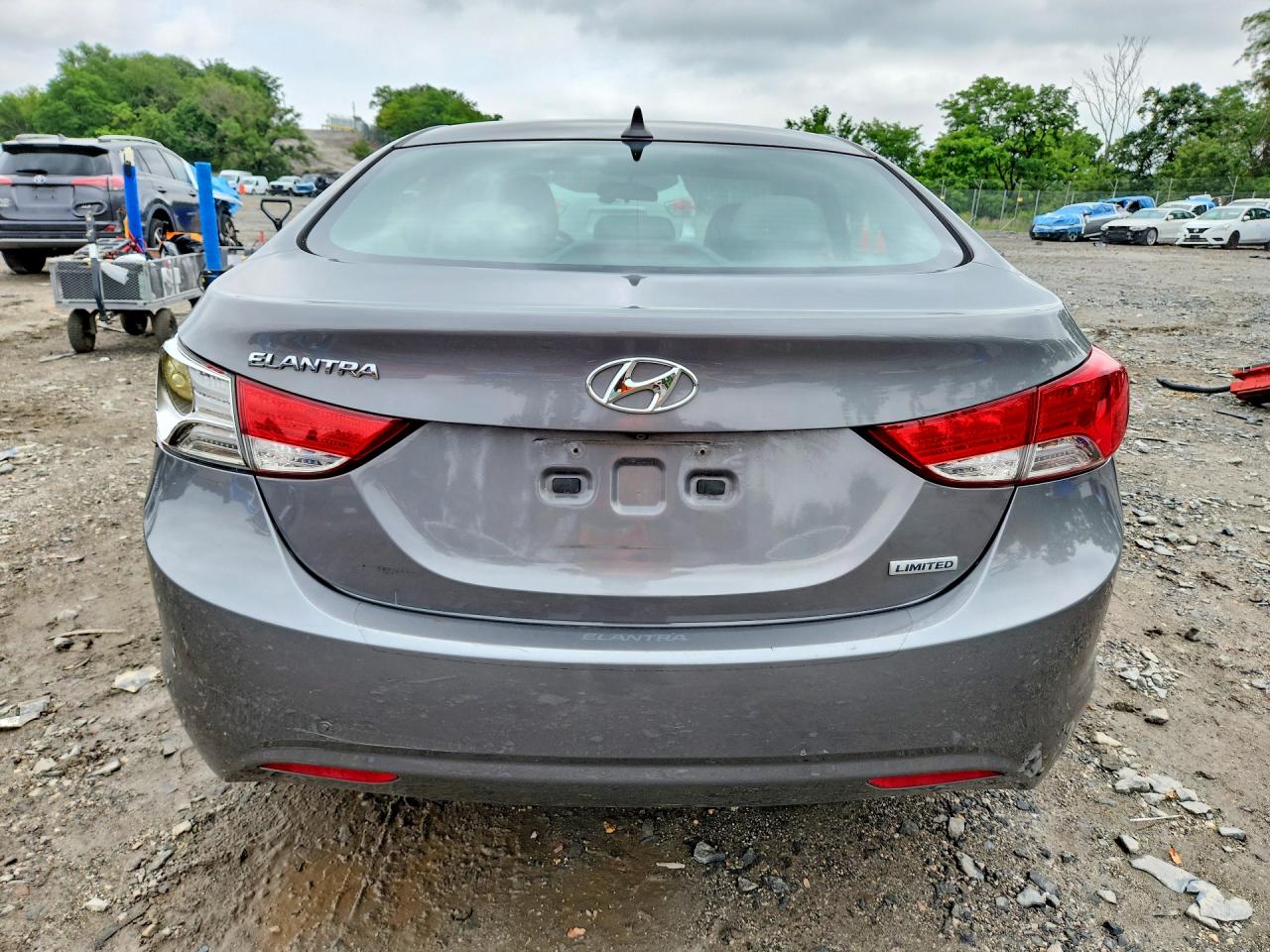 2012 Hyundai Elantra Limited Gray vin: 5NPDH4AE9CH108958