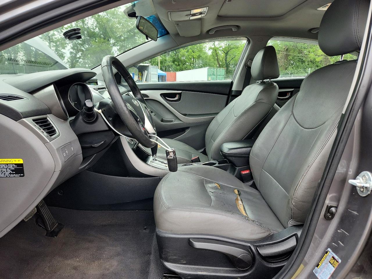 2012 Hyundai Elantra Limited Gray vin: 5NPDH4AE9CH108958