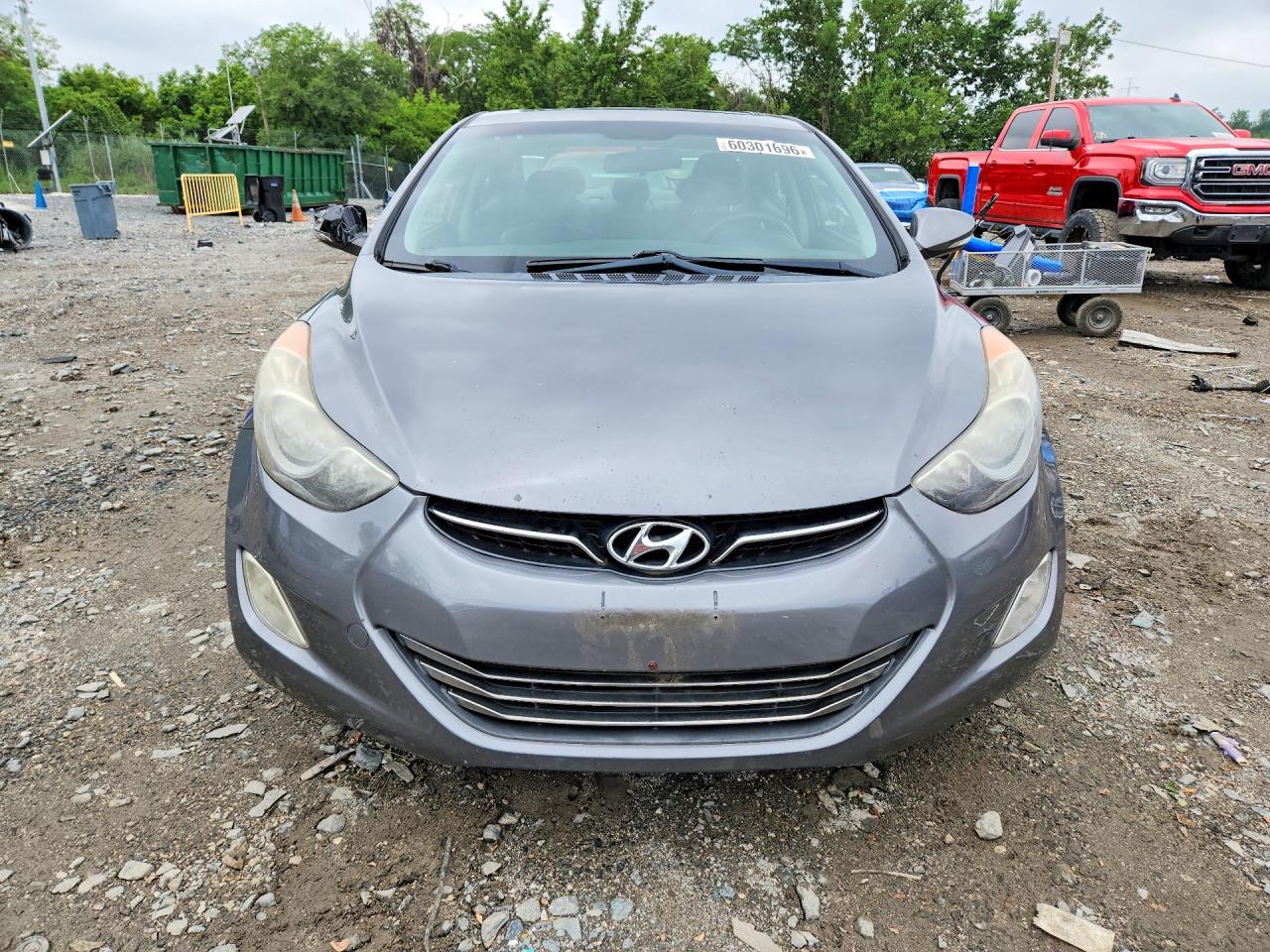 2012 Hyundai Elantra Limited Gray vin: 5NPDH4AE9CH108958
