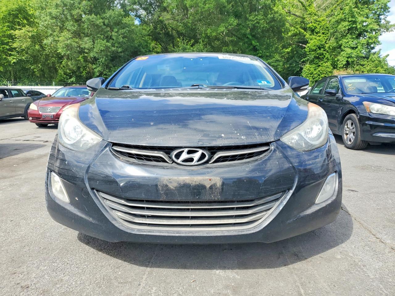 2012 Hyundai Elantra Limited Черный vin: 5NPDH4AE9CH110628