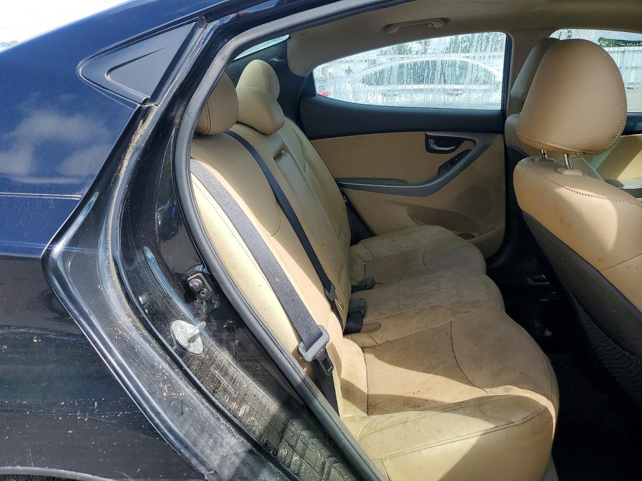 2012 Hyundai Elantra Limited Черный vin: 5NPDH4AE9CH110628