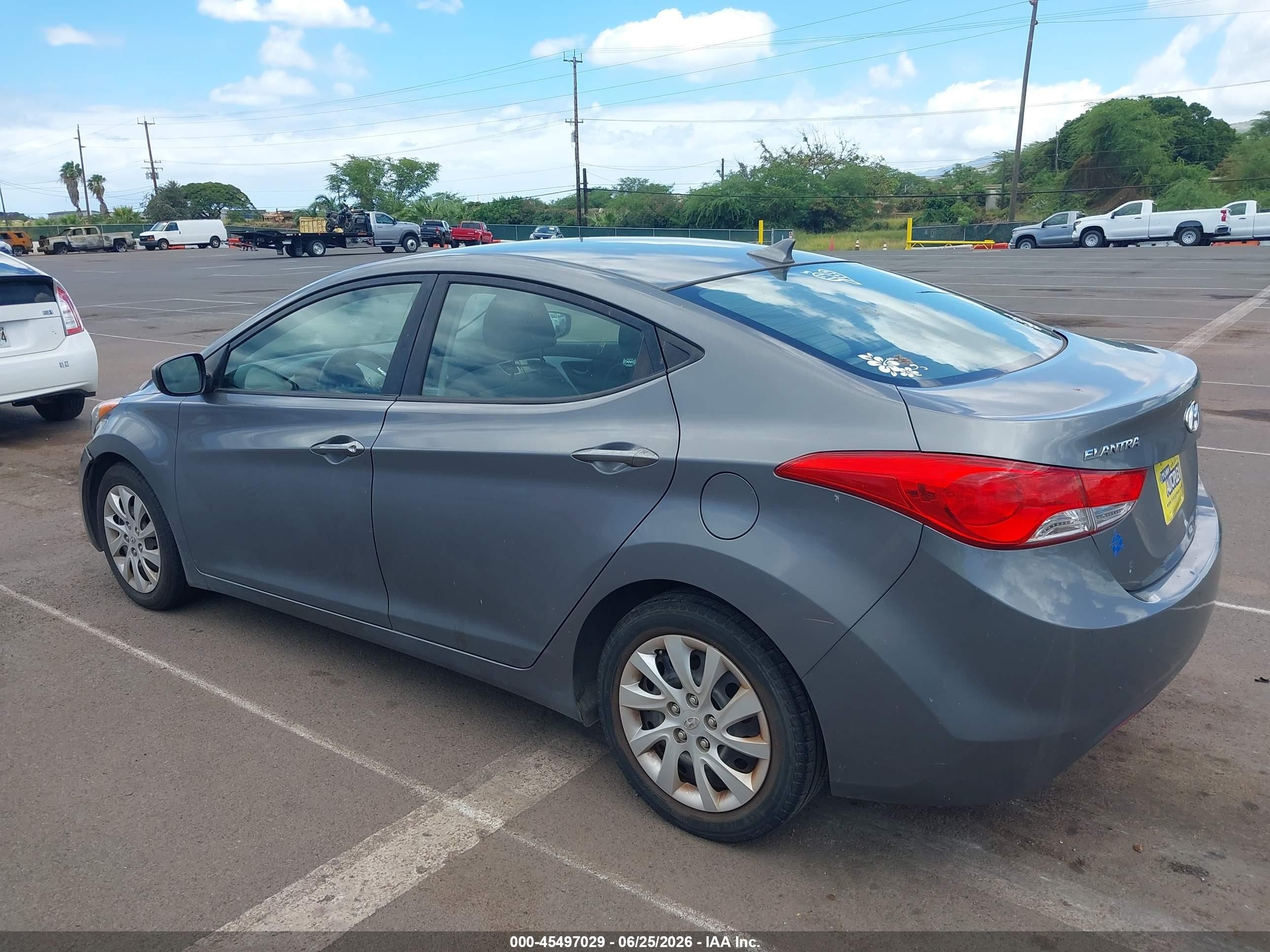2012 Hyundai Elantra Gls Серый vin: 5NPDH4AE9CH119233