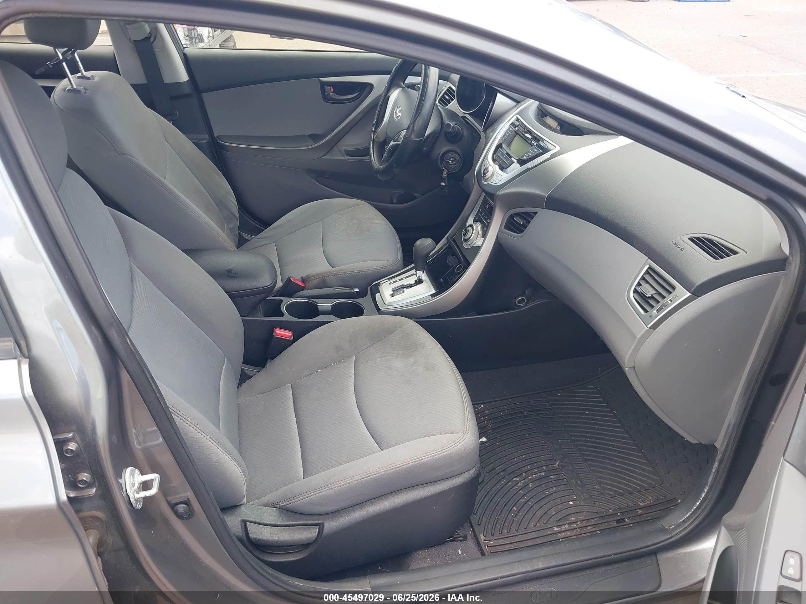 2012 Hyundai Elantra Gls Серый vin: 5NPDH4AE9CH119233